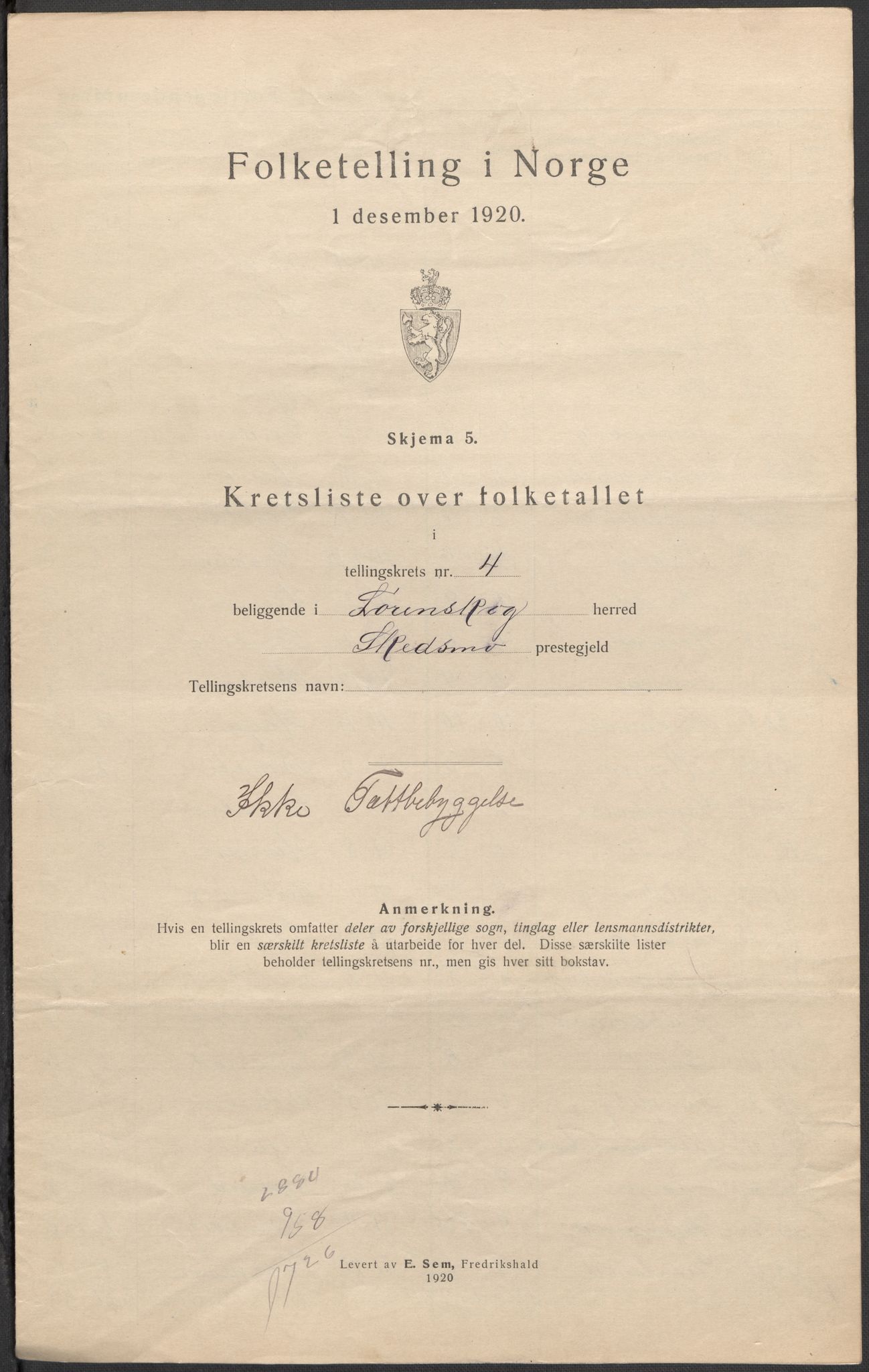 SAO, 1920 census for Lørenskog, 1920, p. 14