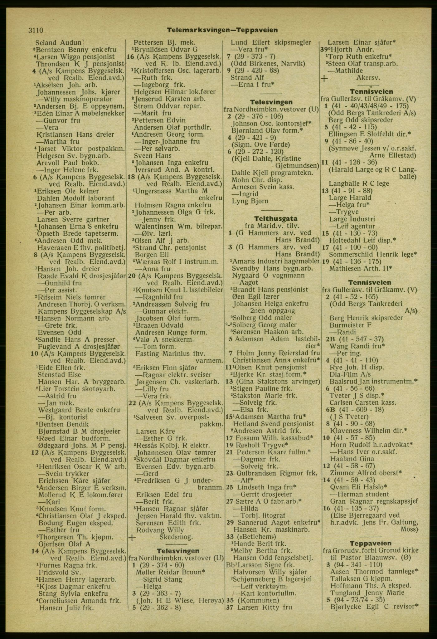 Kristiania/Oslo adressebok, PUBL/-, 1959-1960, p. 3110