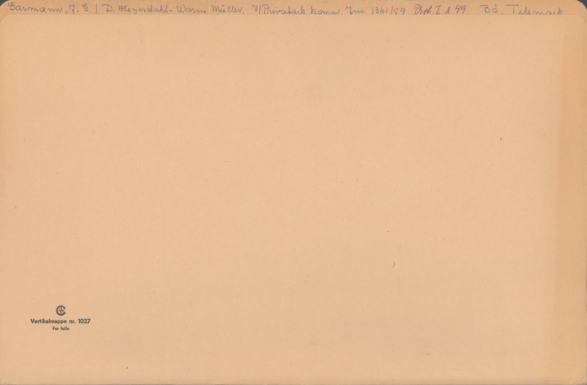 Samlinger til kildeutgivelse, Amerikabrevene, RA/EA-4057/F/L0024: Innlån fra Telemark: Gunleiksrud - Willard, 1838-1914, p. 38