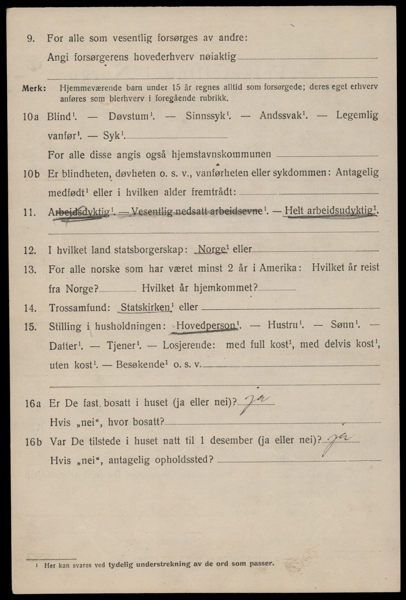 SAST, 1920 census for Stavanger, 1920, p. 42739