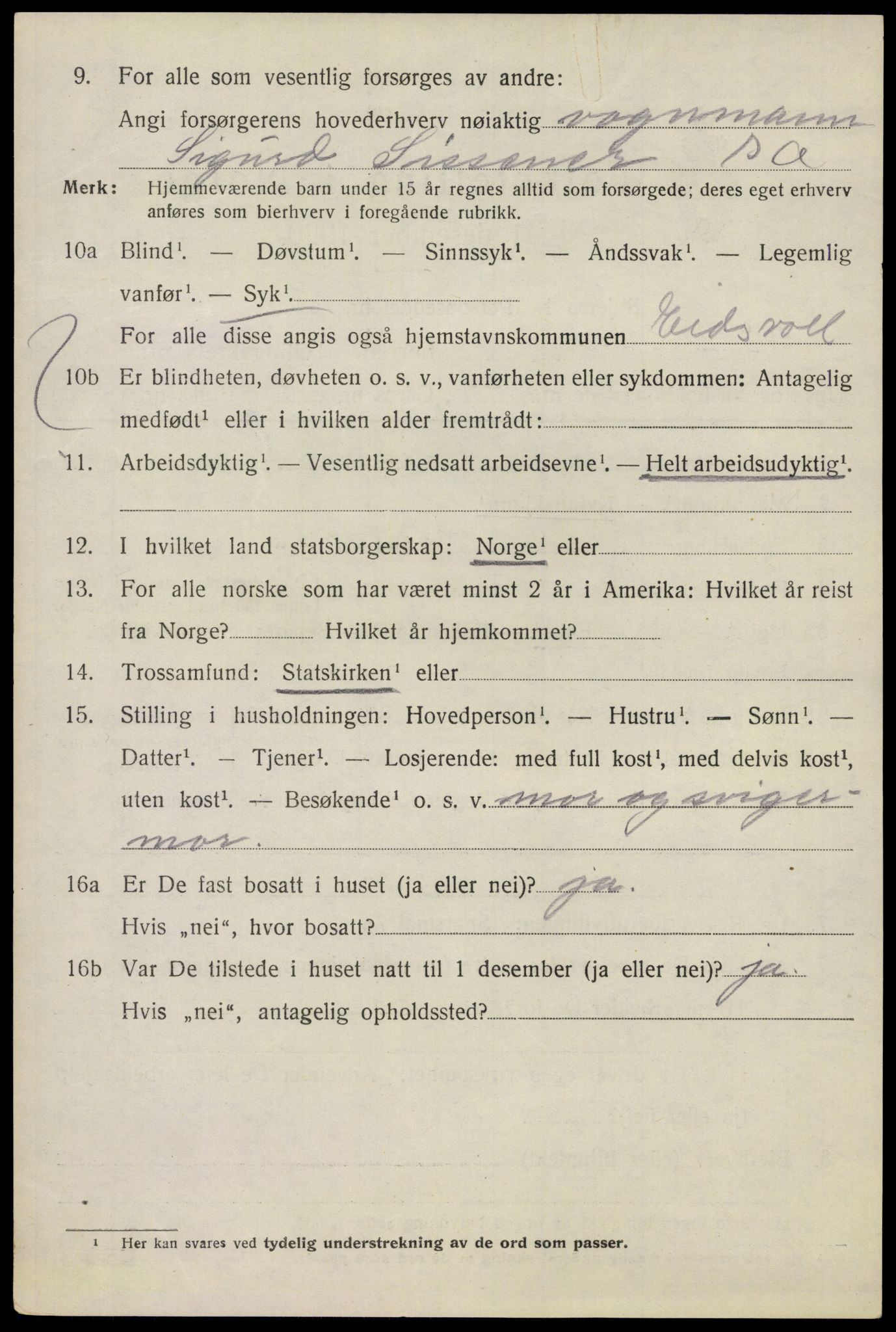 SAO, 1920 census for Eidsvoll, 1920, p. 23360