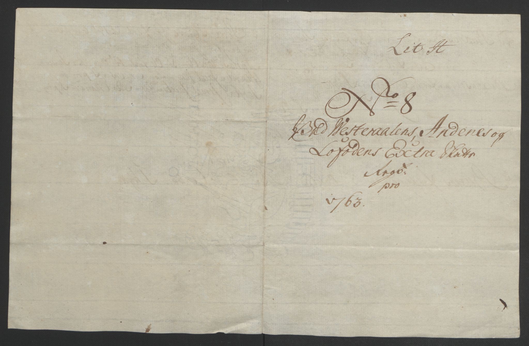 Rentekammeret inntil 1814, Reviderte regnskaper, Fogderegnskap, RA/EA-4092/R67/L4747: Ekstraskatten Vesterålen, Andenes og Lofoten, 1762-1766, p. 151