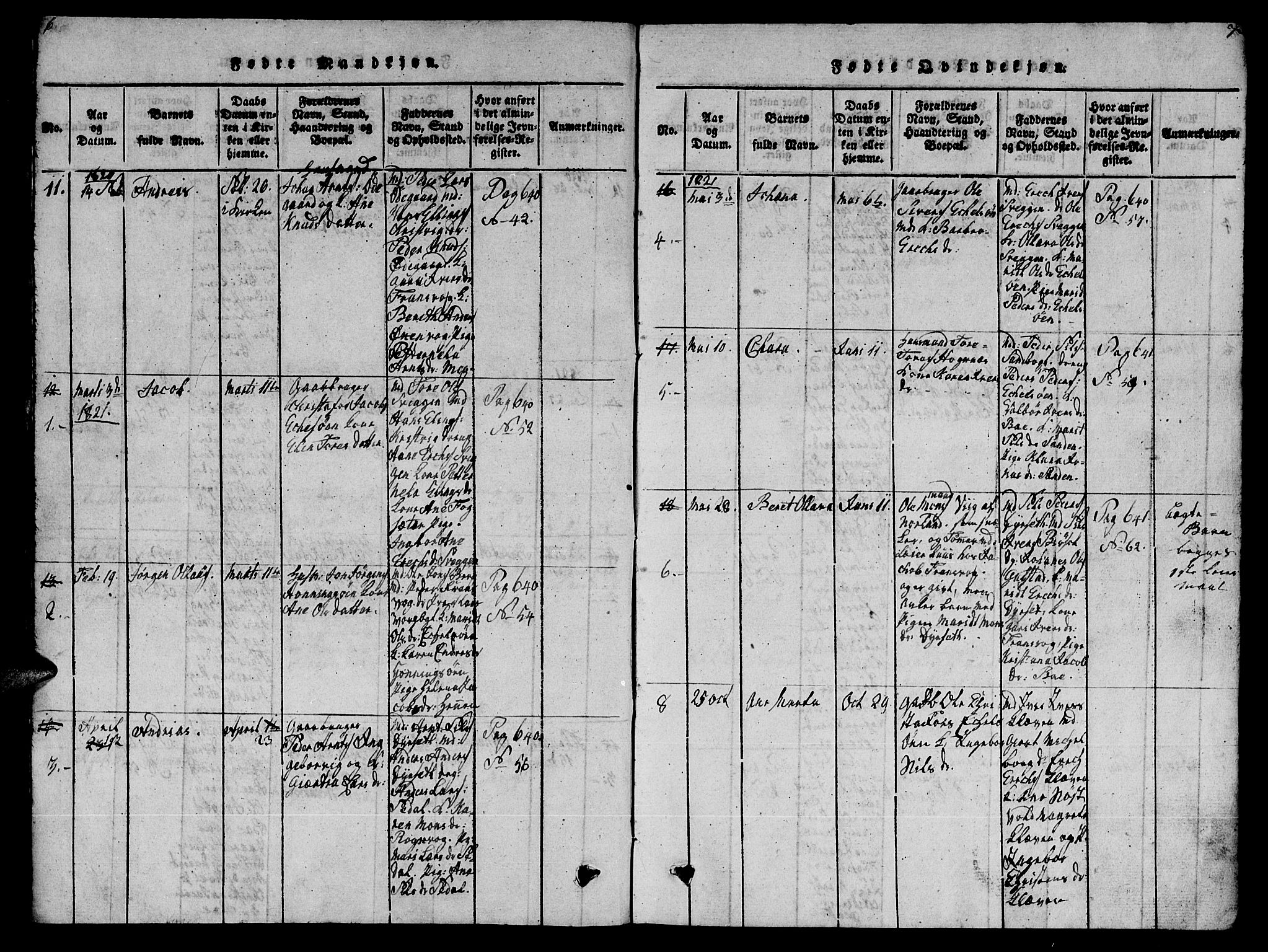 Ministerialprotokoller, klokkerbøker og fødselsregistre - Møre og Romsdal, AV/SAT-A-1454/569/L0818: Parish register (official) no. 569A04, 1820-1828, p. 6-7