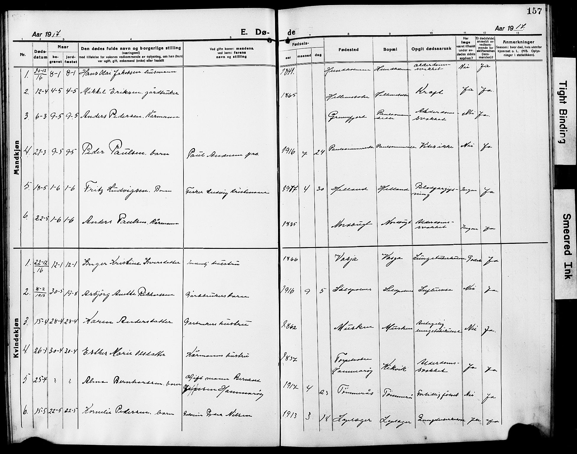 Ministerialprotokoller, klokkerbøker og fødselsregistre - Nordland, AV/SAT-A-1459/861/L0878: Parish register (copy) no. 861C04, 1917-1928, p. 157