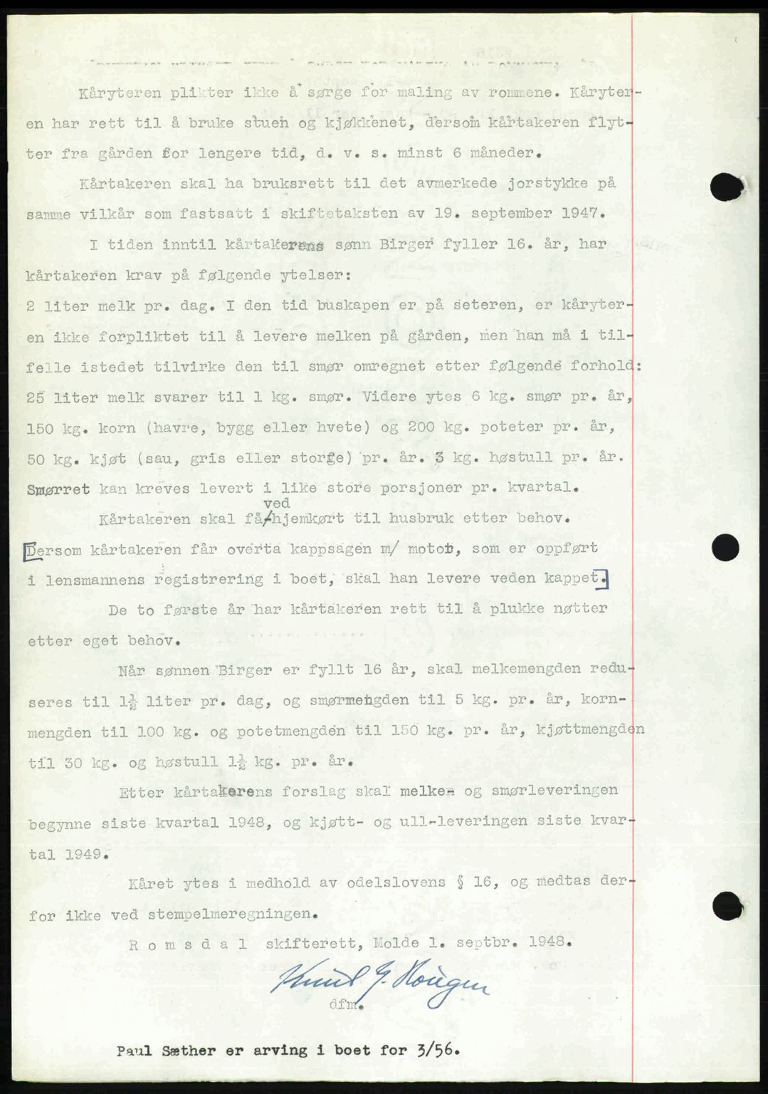 Romsdal sorenskriveri, AV/SAT-A-4149/1/2/2C: Mortgage book no. A27, 1948-1948, Diary no: : 2315/1948