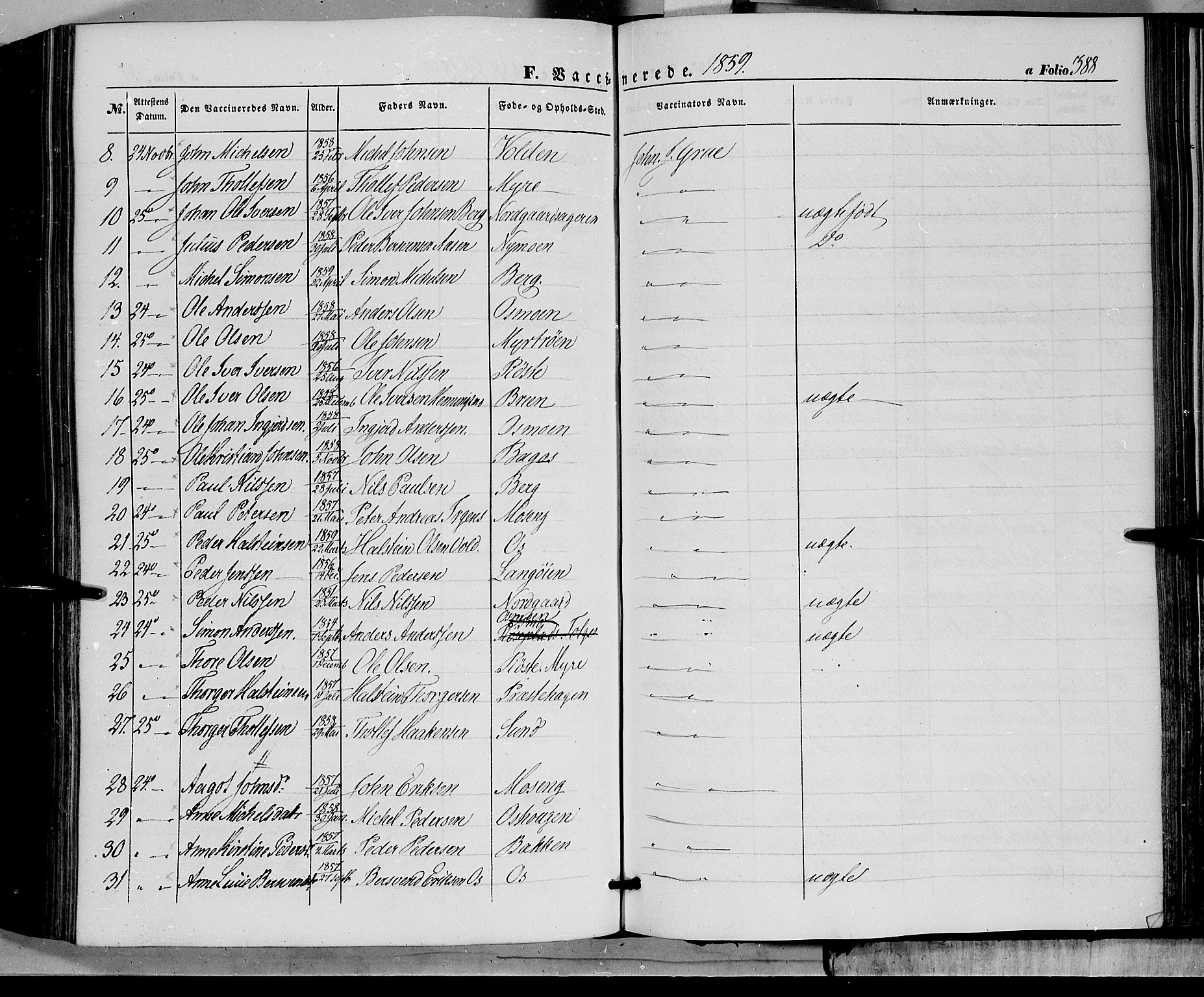 Tolga prestekontor, AV/SAH-PREST-062/K/L0006: Parish register (official) no. 6, 1852-1876, p. 388