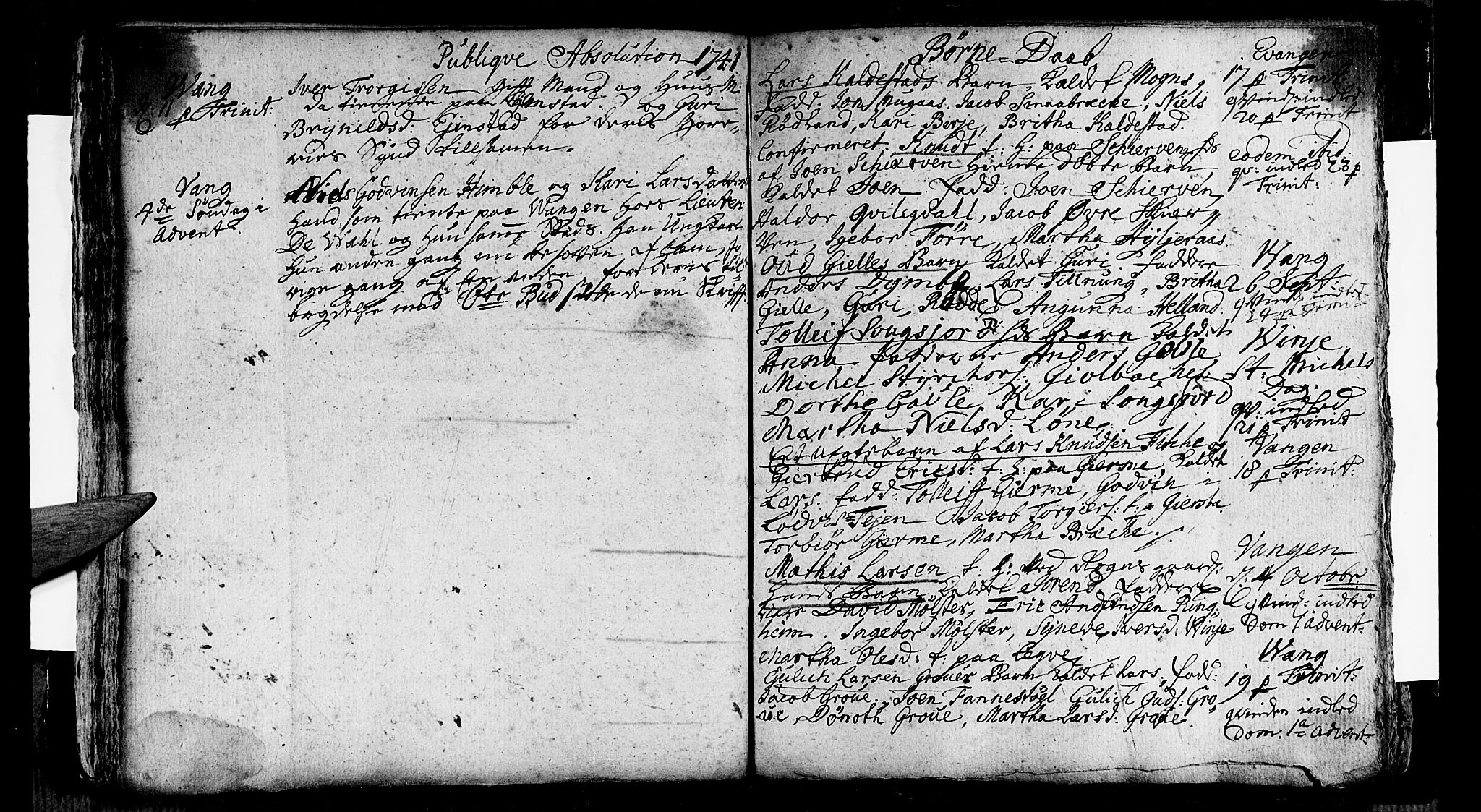 Voss sokneprestembete, AV/SAB-A-79001/H/Haa: Parish register (official) no. A 5, 1736-1743, p. 100