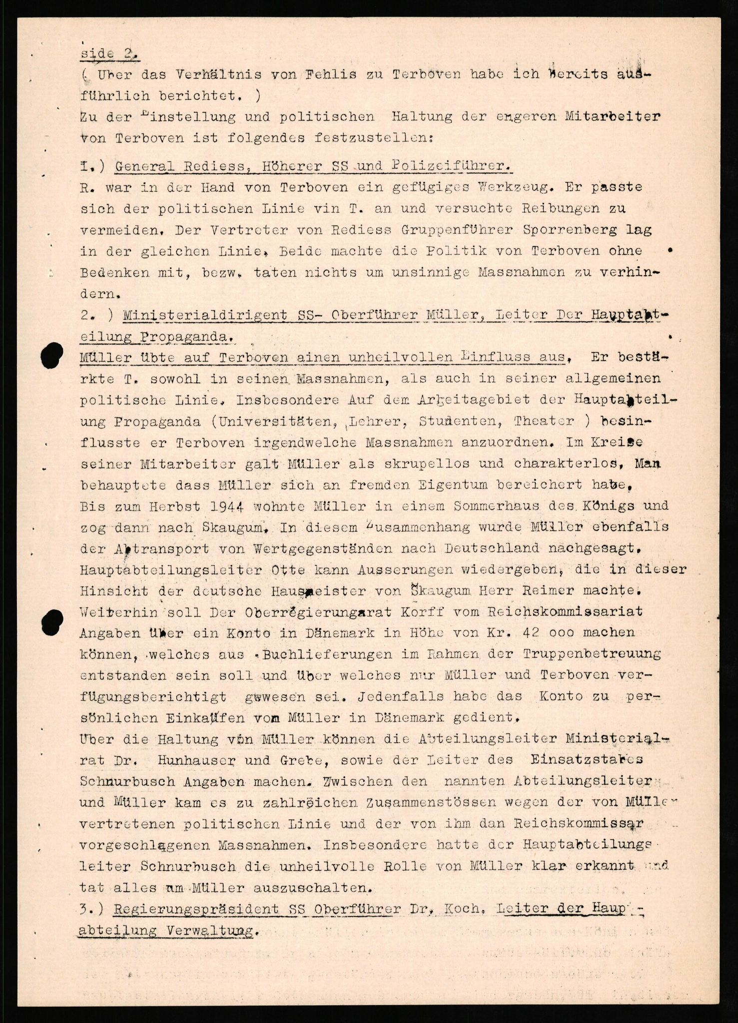 Forsvaret, Forsvarets overkommando II, AV/RA-RAFA-3915/D/Db/L0024: CI Questionaires. Tyske okkupasjonsstyrker i Norge. Tyskere., 1945-1946, p. 325