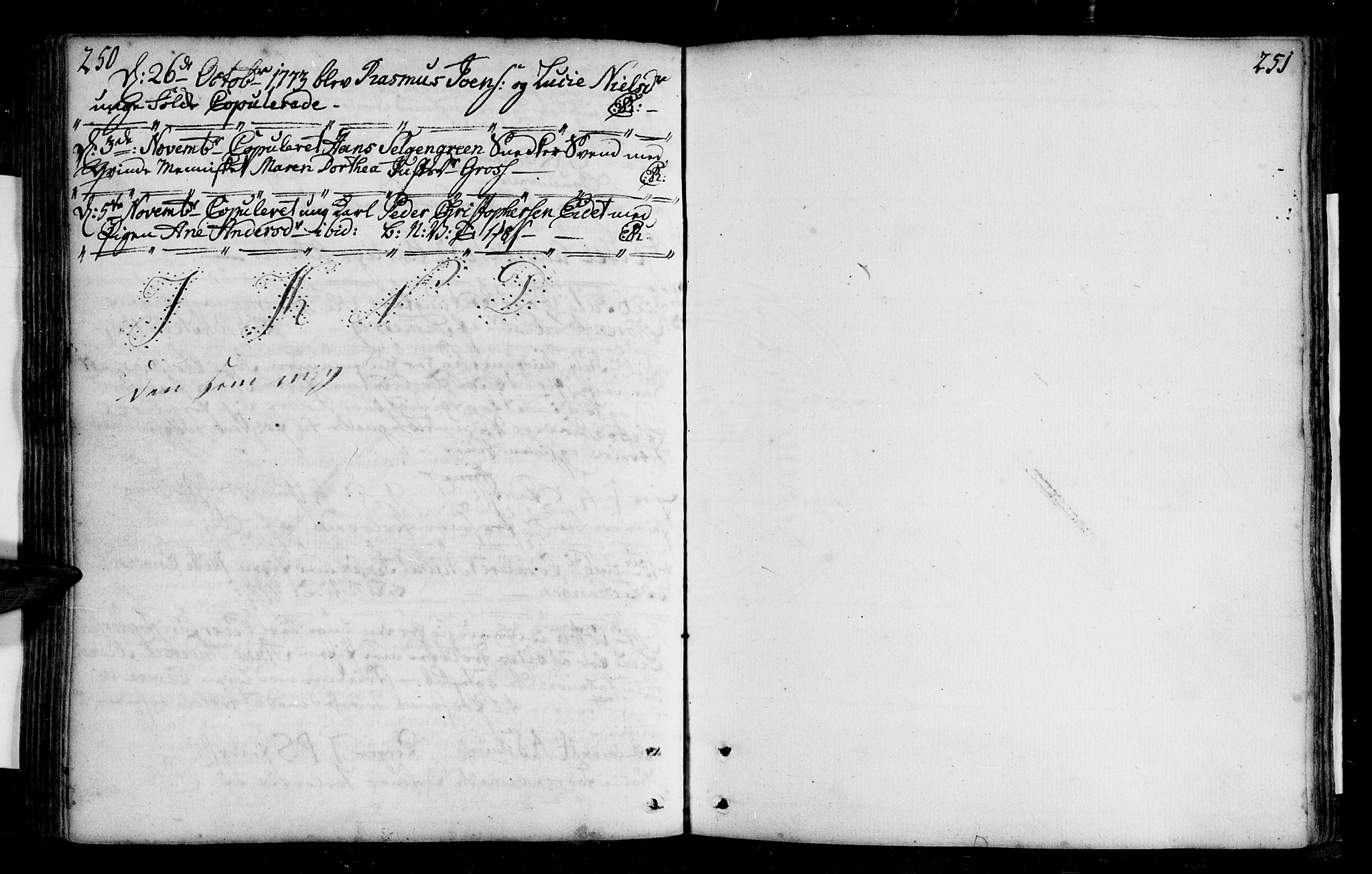 Tranøy sokneprestkontor, SATØ/S-1313/I/Ia/Iaa/L0001kirke: Parish register (official) no. 1, 1757-1773, p. 250-251