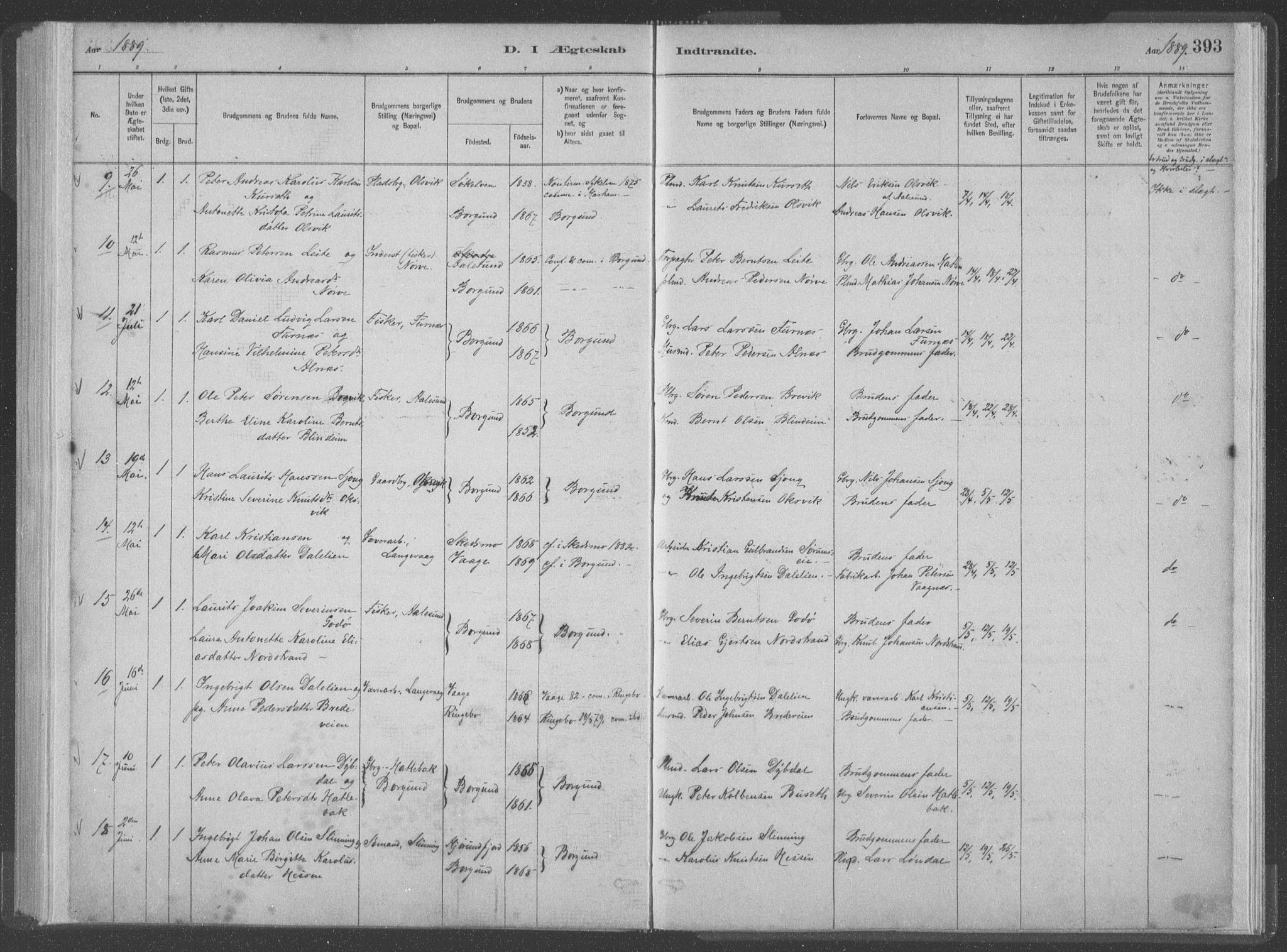 Ministerialprotokoller, klokkerbøker og fødselsregistre - Møre og Romsdal, SAT/A-1454/528/L0402: Parish register (official) no. 528A12II, 1880-1903, p. 393