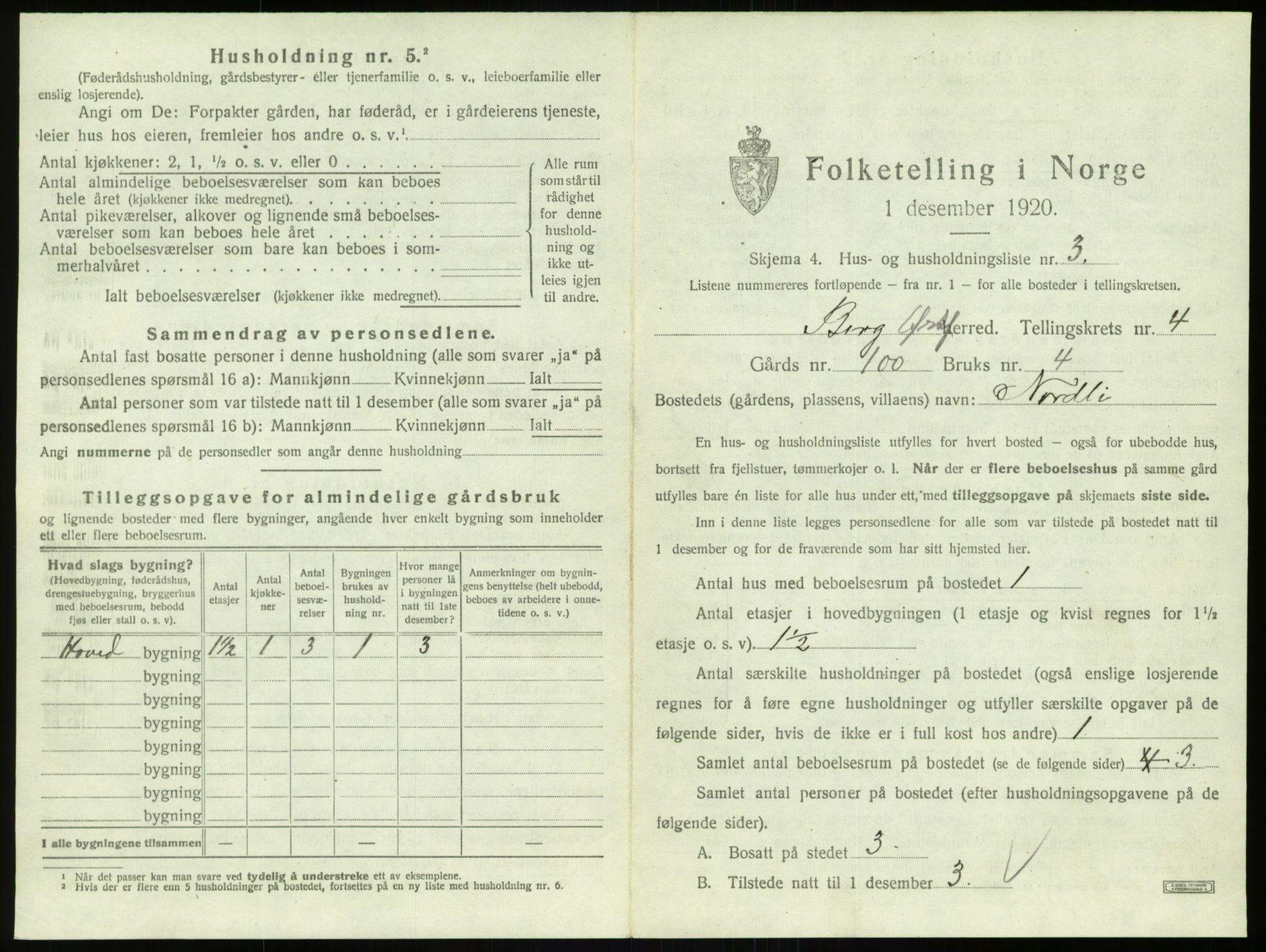 SAO, 1920 census for Berg, 1920, p. 1028