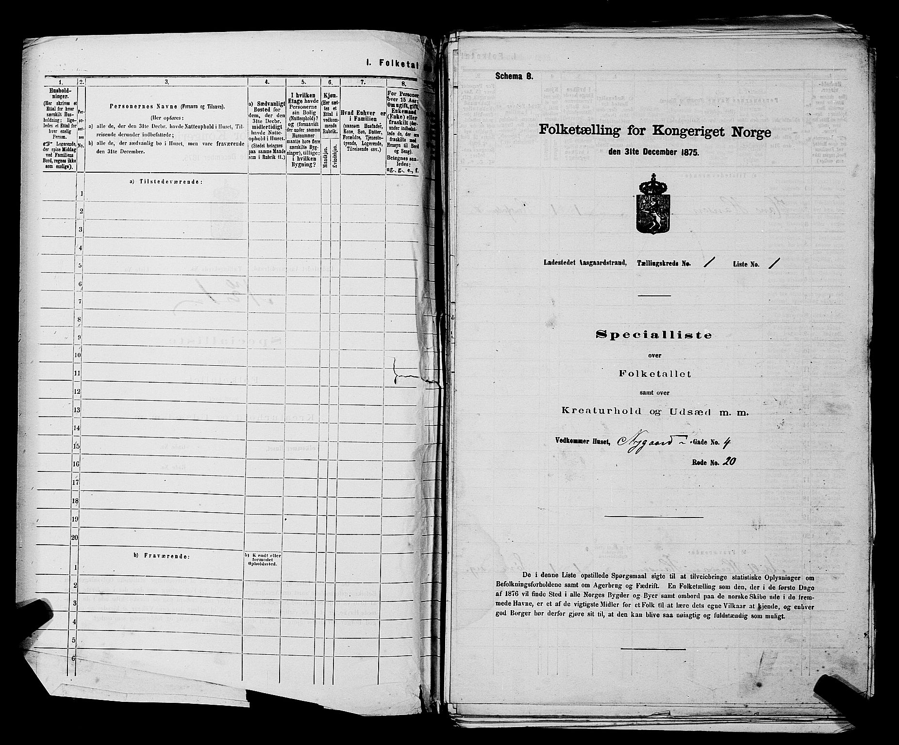 SAKO, 1875 census for 0704B Borre/Åsgårdstrand, 1875, p. 9