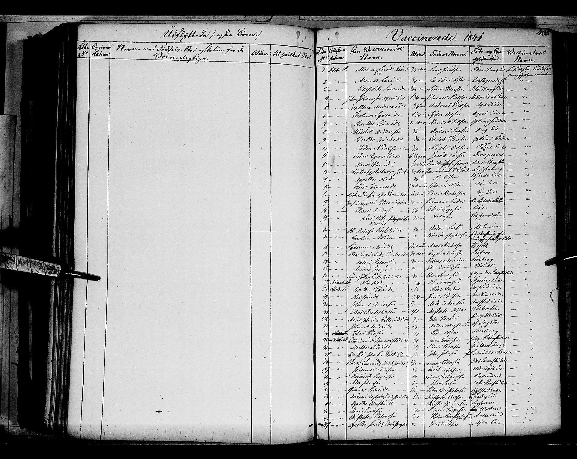 Vang prestekontor, Hedmark, AV/SAH-PREST-008/H/Ha/Haa/L0010: Parish register (official) no. 10, 1841-1855, p. 435