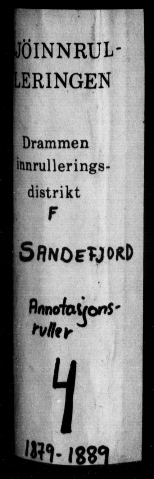 Sandefjord innrulleringskontor, AV/SAKO-A-788/F/Fa/L0004: Annotasjonsrulle, 1879-1889, p. 1