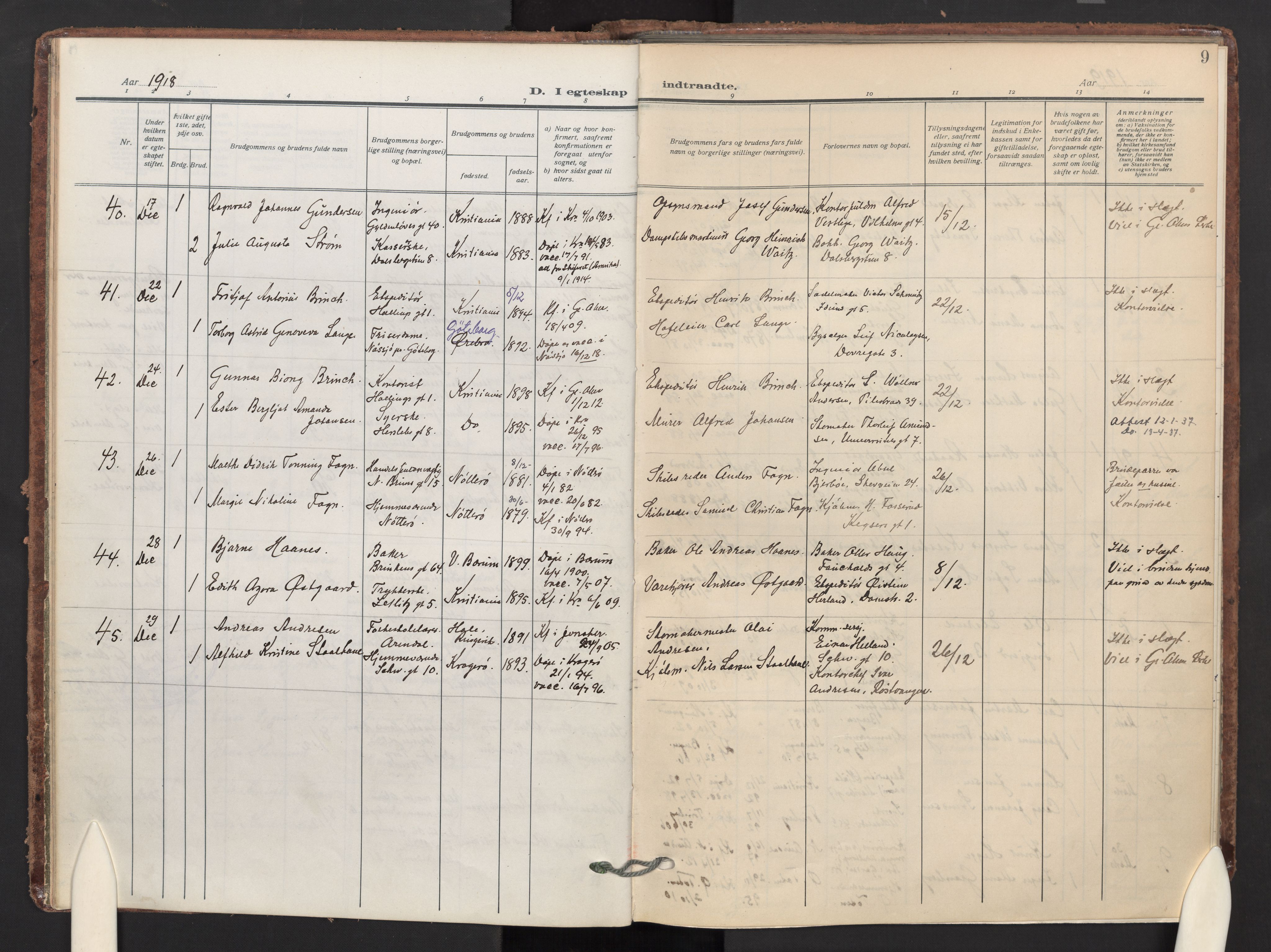 Markus prestekontor Kirkebøker, AV/SAO-A-10830/F/L0003: Parish register (official) no. 3, 1917-1942, p. 9