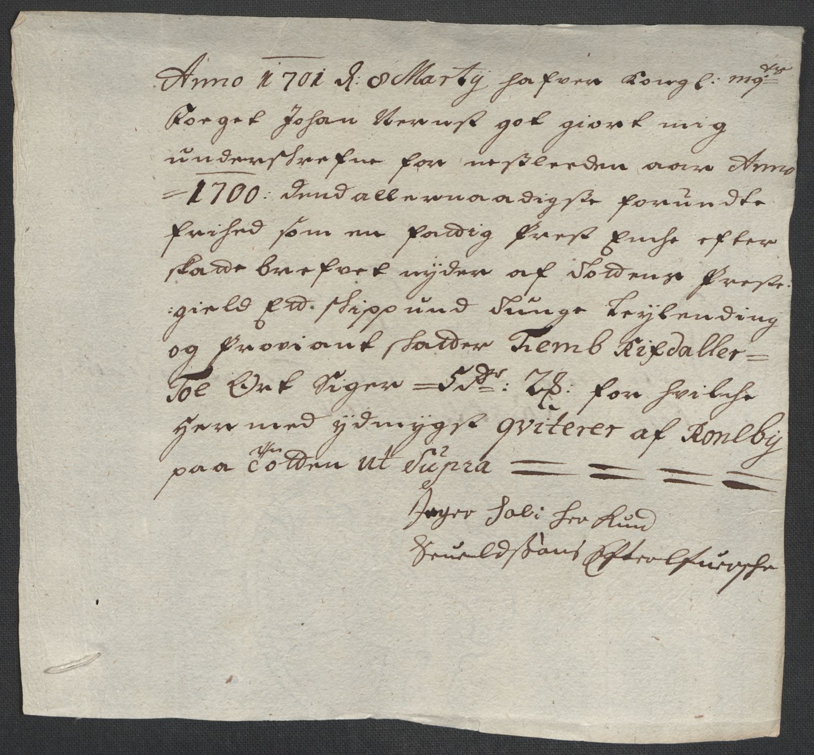 Rentekammeret inntil 1814, Reviderte regnskaper, Fogderegnskap, AV/RA-EA-4092/R18/L1298: Fogderegnskap Hadeland, Toten og Valdres, 1700, p. 365