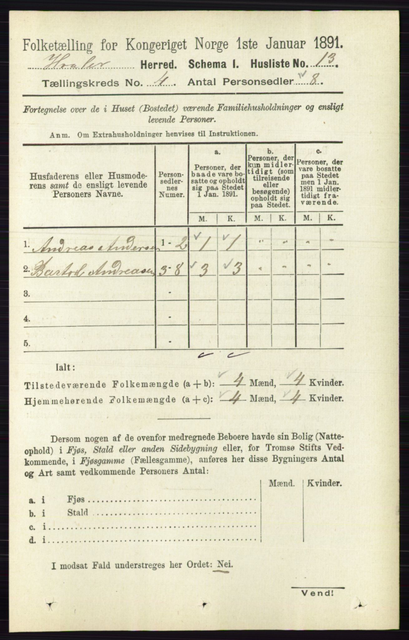 RA, 1891 census for 0111 Hvaler, 1891, p. 2572