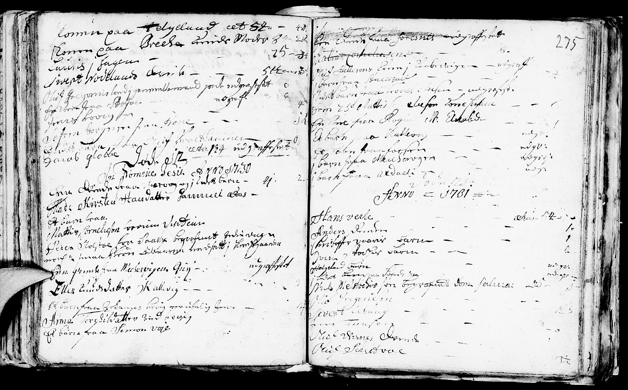 Avaldsnes sokneprestkontor, AV/SAST-A -101851/H/Ha/Haa/L0001: Parish register (official) no. A 1, 1711-1764, p. 275