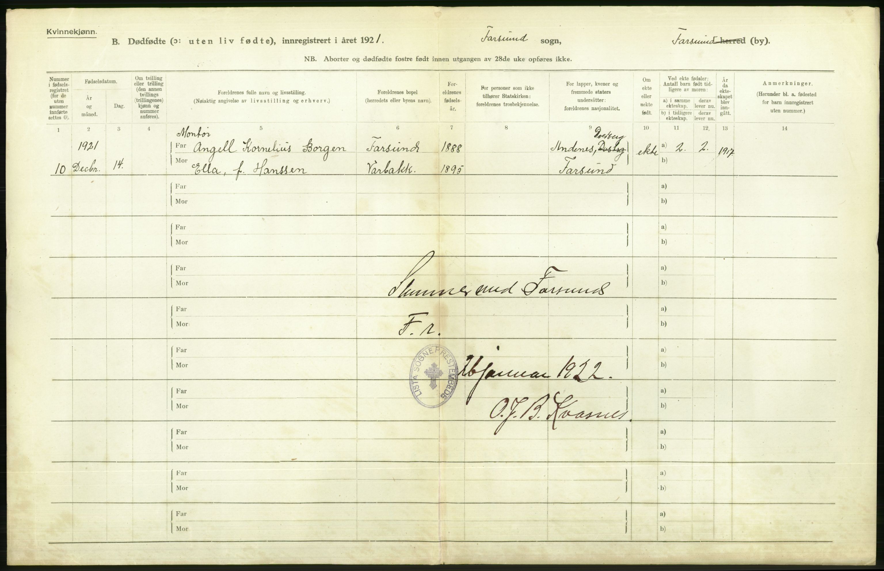 Statistisk sentralbyrå, Sosiodemografiske emner, Befolkning, RA/S-2228/D/Df/Dfc/Dfca/L0027: Vest-Agder fylke: Døde, dødfødte. Bygder og byer., 1921, p. 324