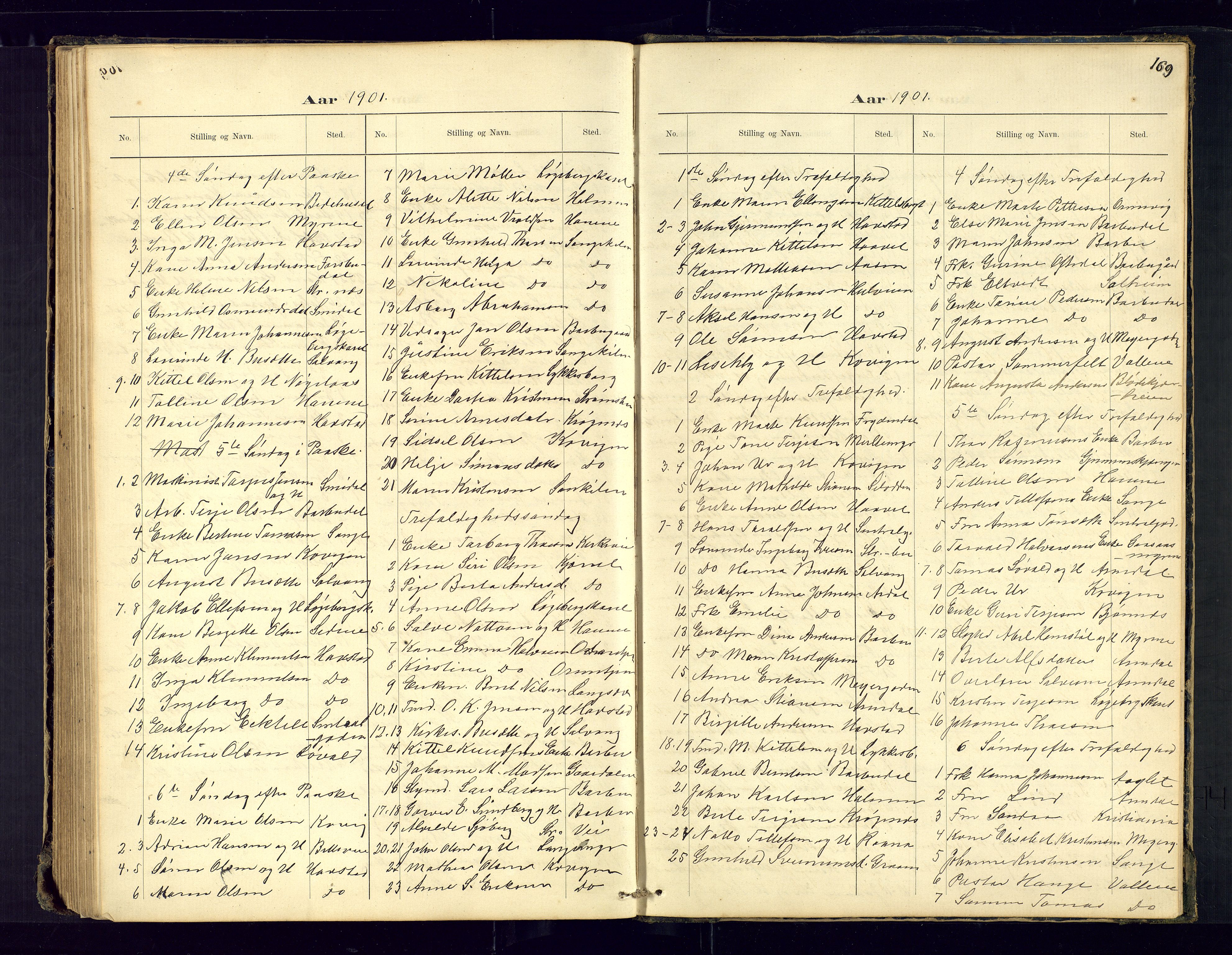Barbu sokneprestkontor, AV/SAK-1111-0003/F/Fc/L0001: Communicants register no. C-1, 1878-1903, p. 169