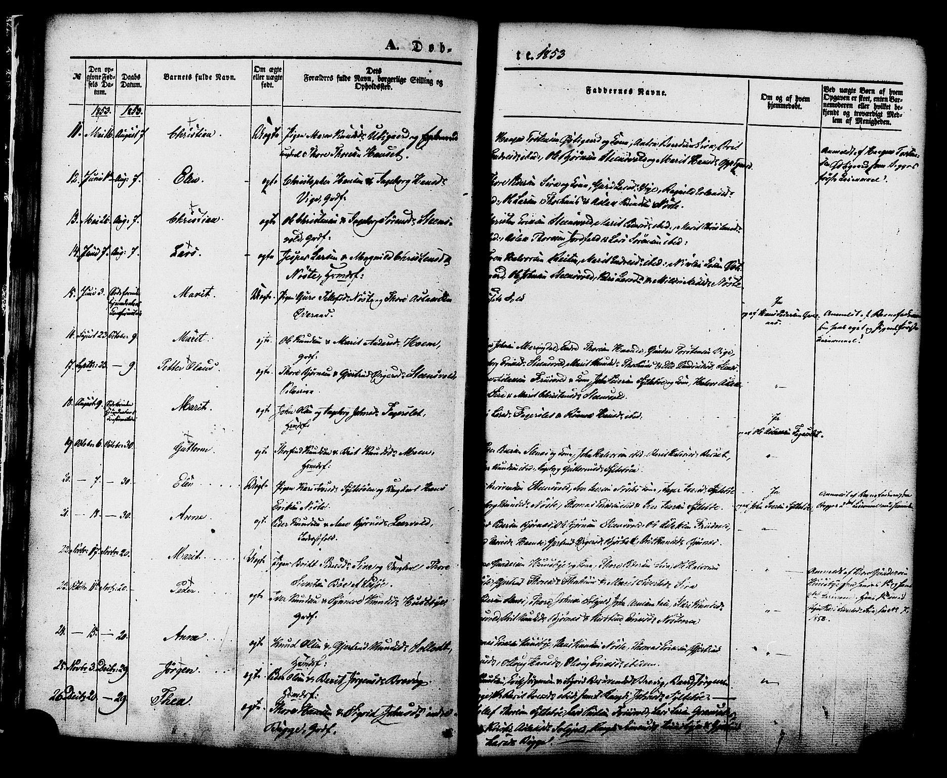 Ministerialprotokoller, klokkerbøker og fødselsregistre - Møre og Romsdal, AV/SAT-A-1454/552/L0637: Parish register (official) no. 552A01, 1845-1879, p. 20