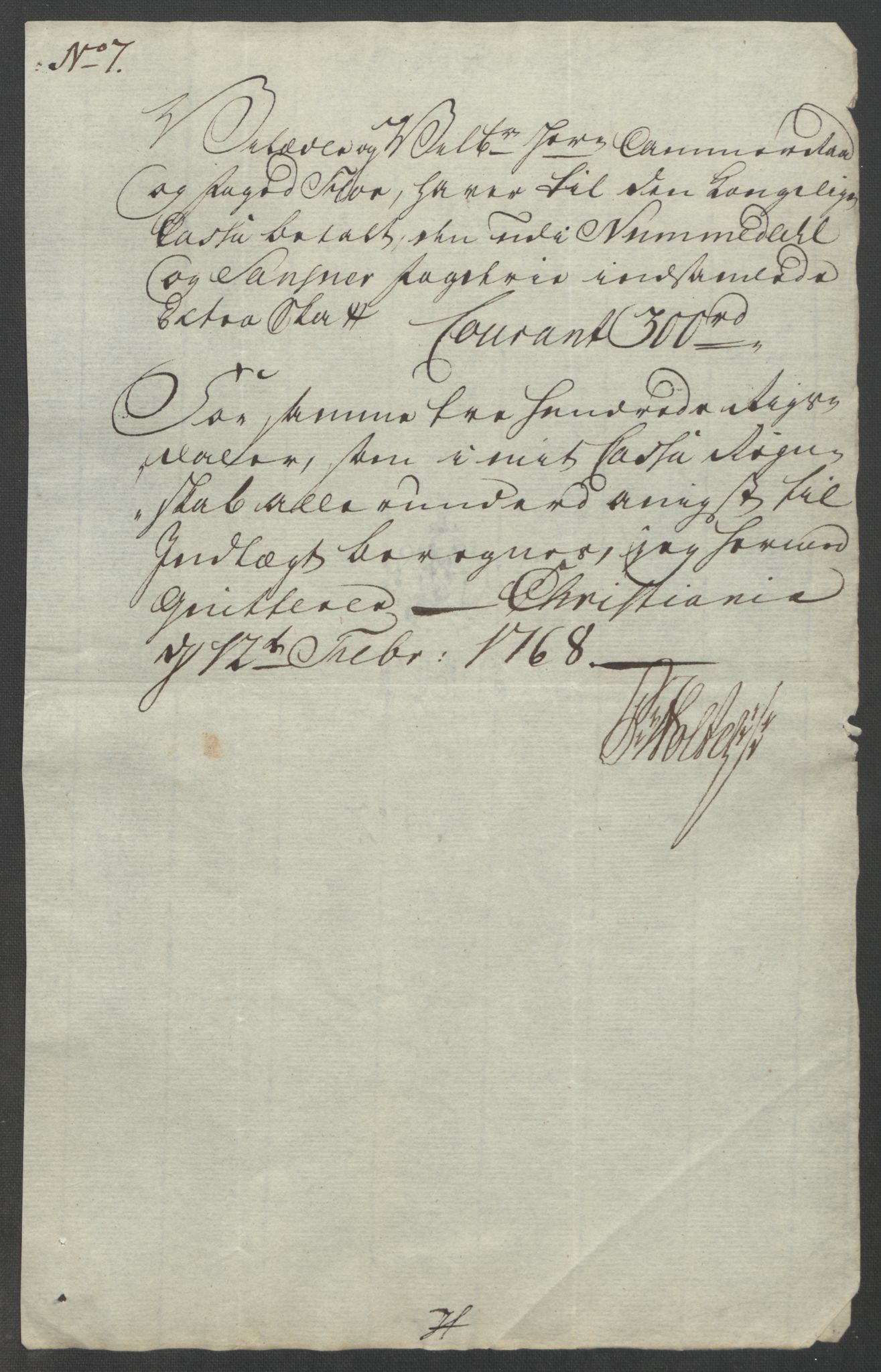 Rentekammeret inntil 1814, Reviderte regnskaper, Fogderegnskap, AV/RA-EA-4092/R24/L1672: Ekstraskatten Numedal og Sandsvær, 1762-1767, p. 350