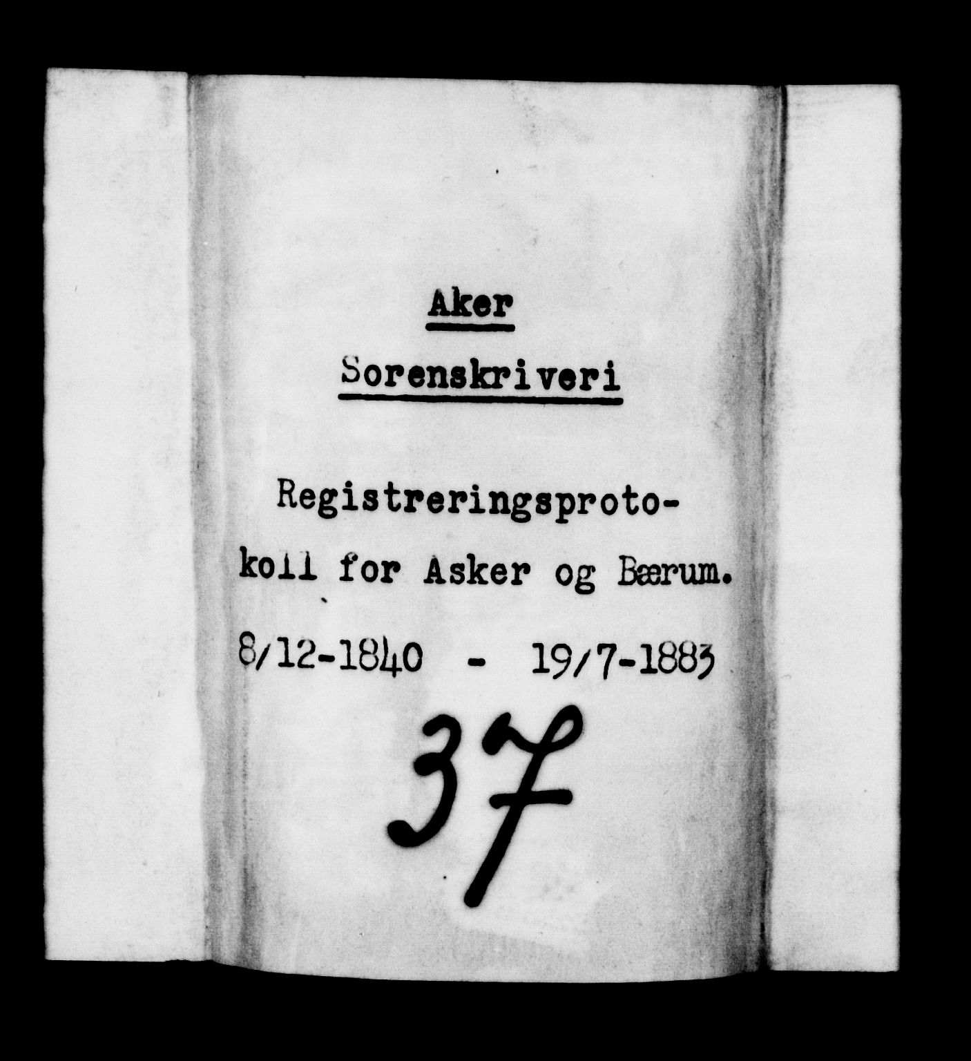 Aker sorenskriveri, SAO/A-10895/H/Hc/Hcb/L0003: Skifteregistreringsprotokoll, 1840-1883