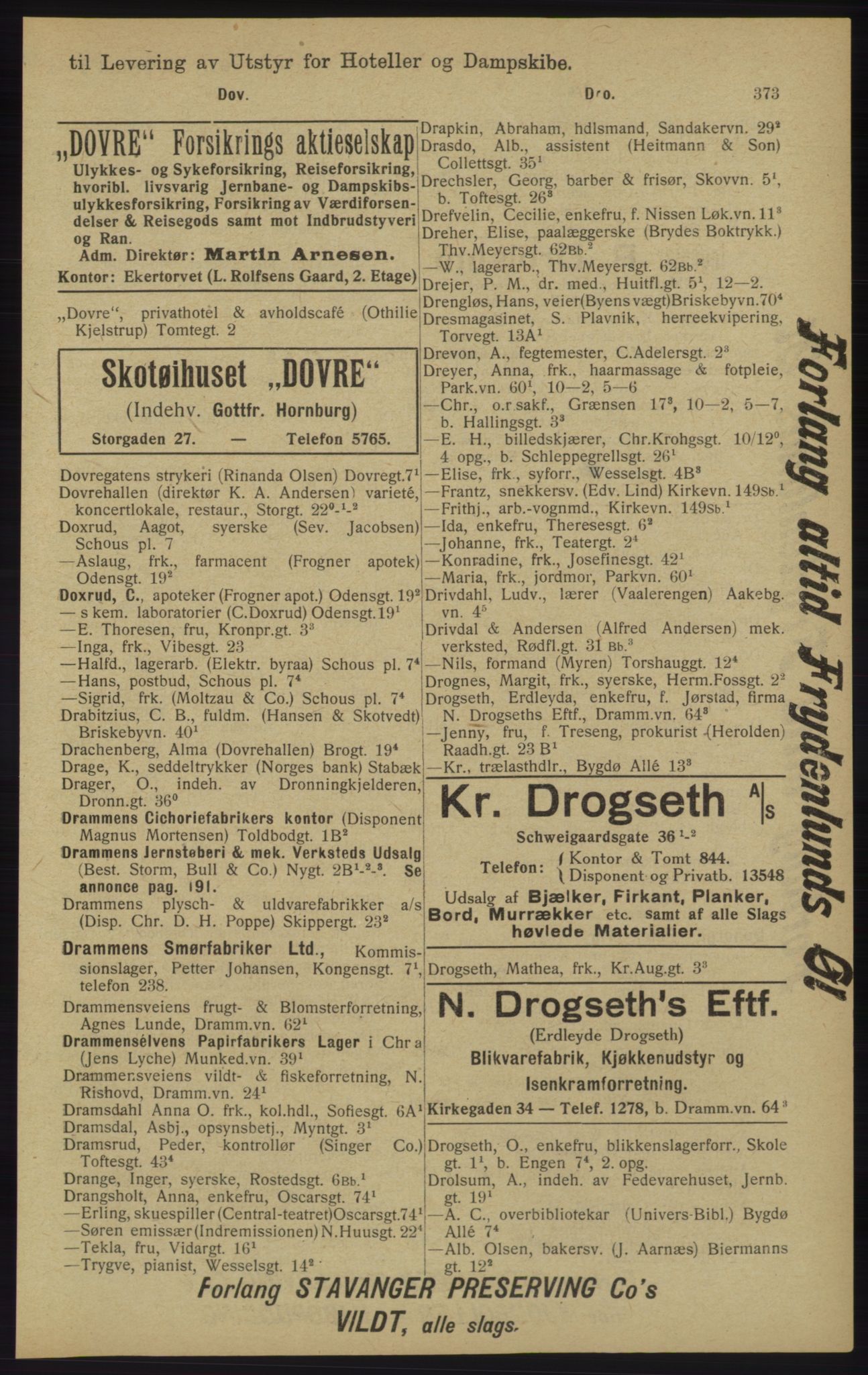 Kristiania/Oslo adressebok, PUBL/-, 1913, p. 385