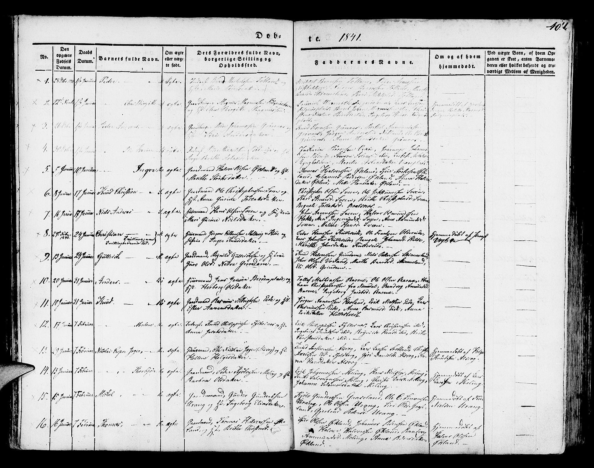 Finnås sokneprestembete, SAB/A-99925/H/Ha/Haa/Haaa/L0006: Parish register (official) no. A 6, 1836-1850, p. 40