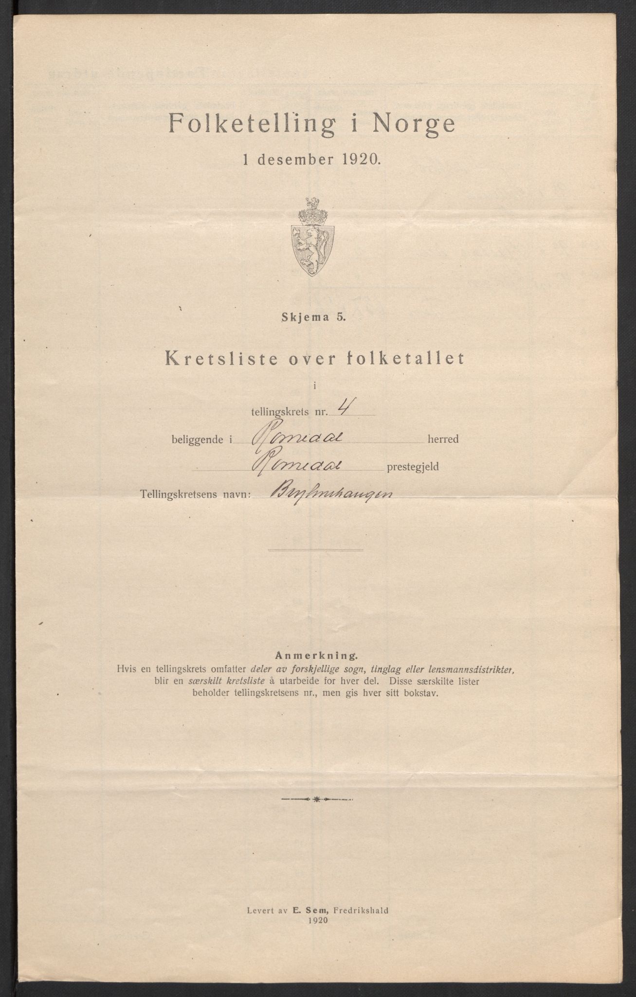 SAH, 1920 census for Romedal, 1920, p. 25