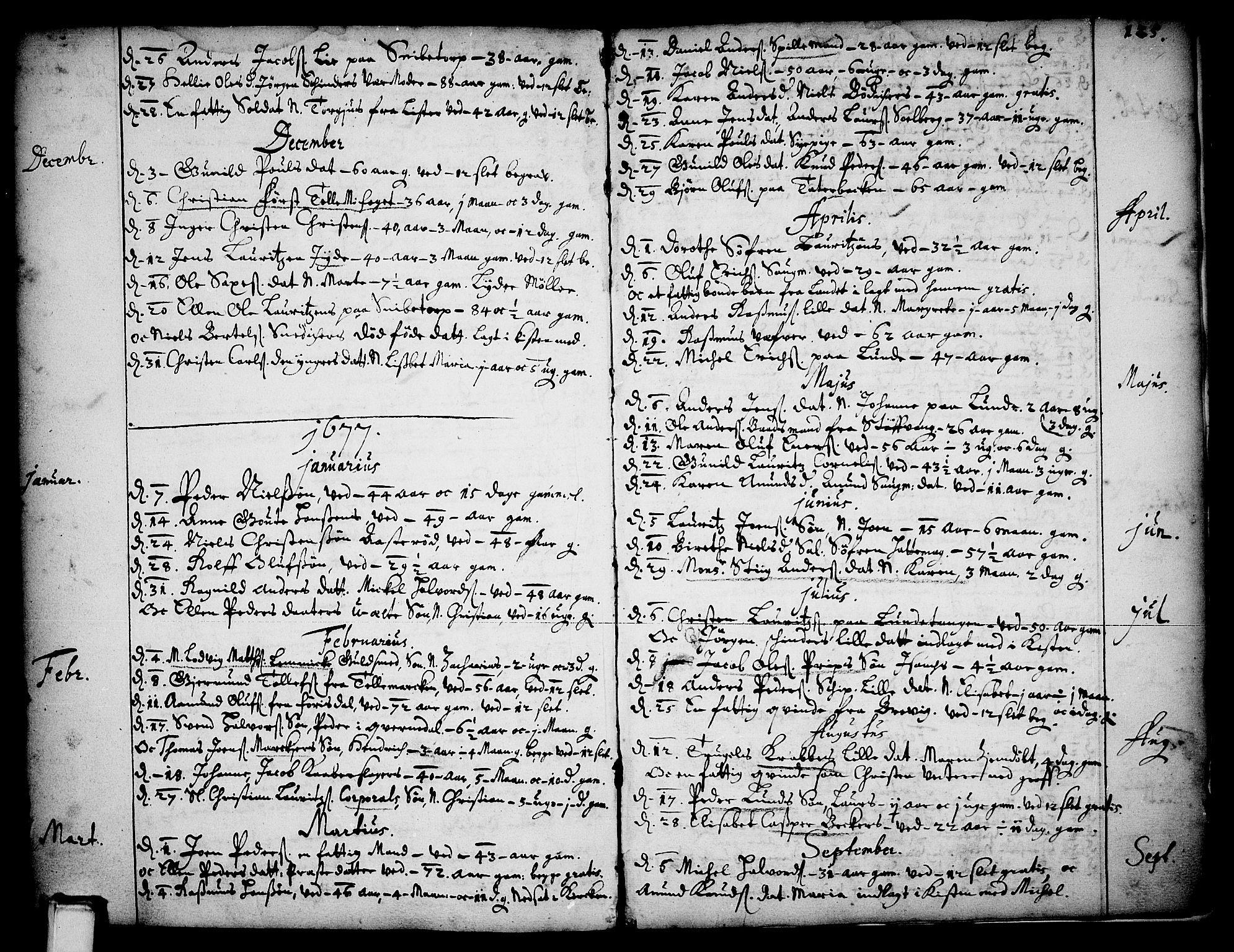 Skien kirkebøker, SAKO/A-302/F/Fa/L0001: Parish register (official) no. 1, 1659-1679, p. 125
