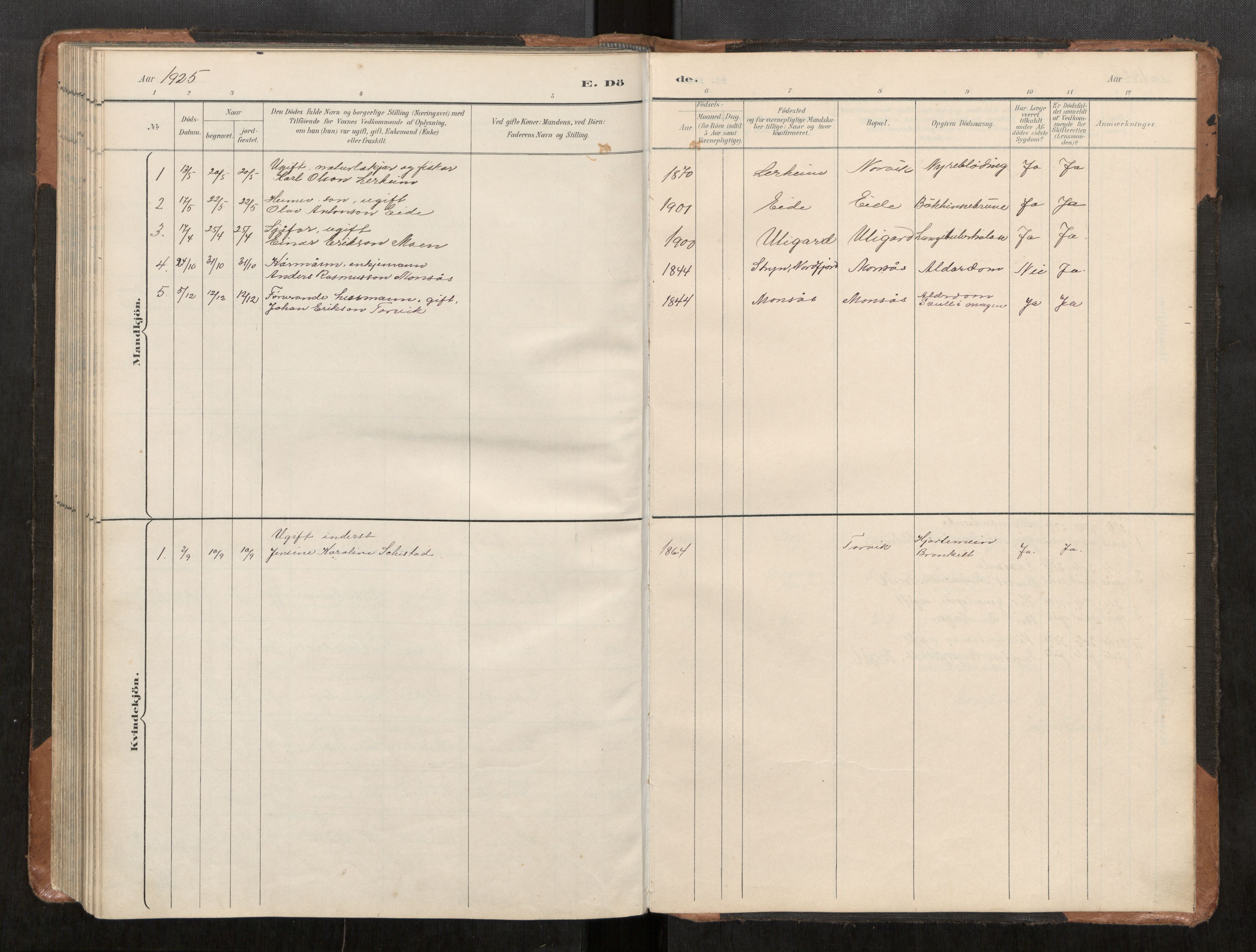 Ministerialprotokoller, klokkerbøker og fødselsregistre - Møre og Romsdal, AV/SAT-A-1454/542/L0561: Parish register (copy) no. 542C03, 1893-1931