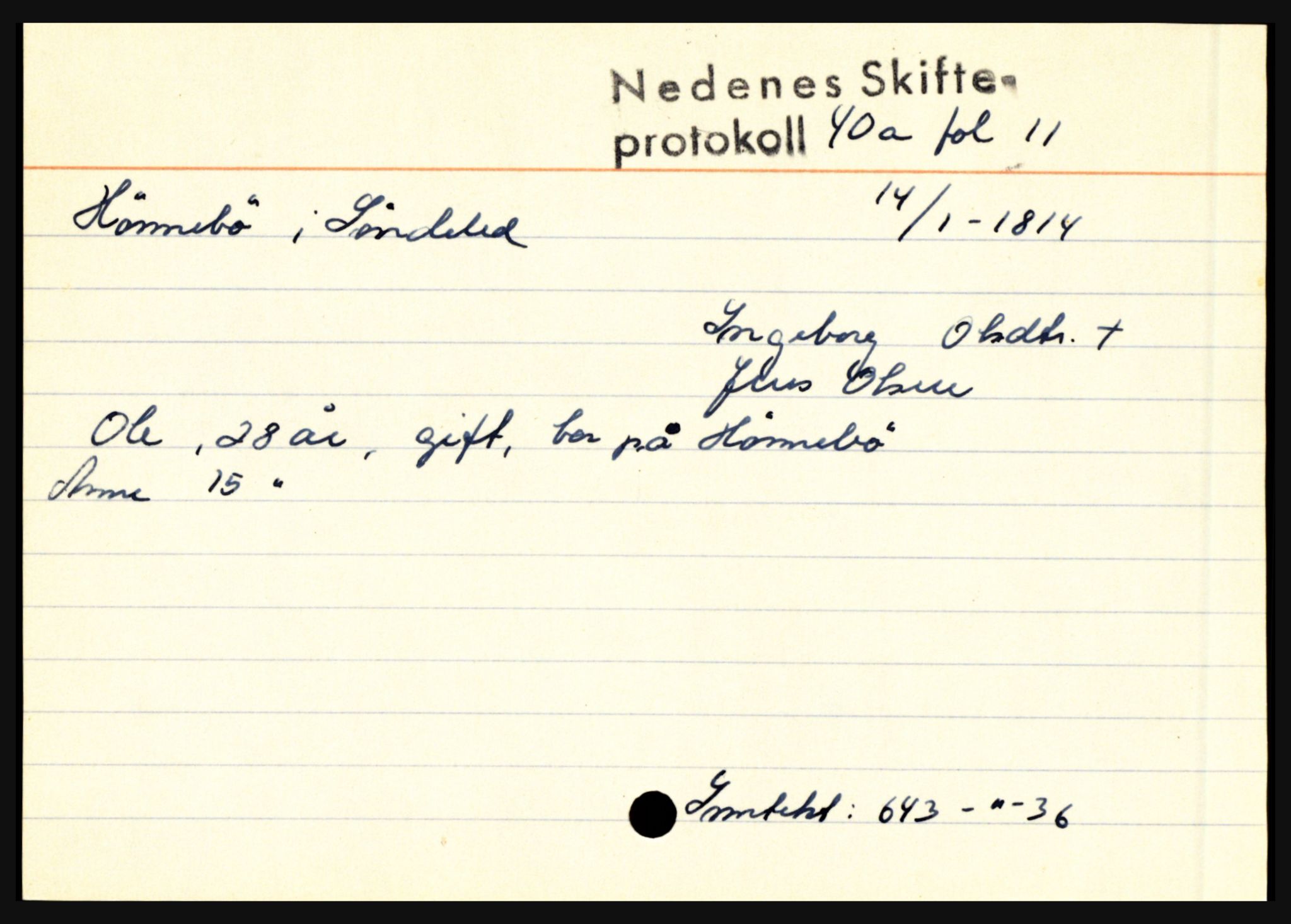 Nedenes sorenskriveri før 1824, AV/SAK-1221-0007/H, p. 13499