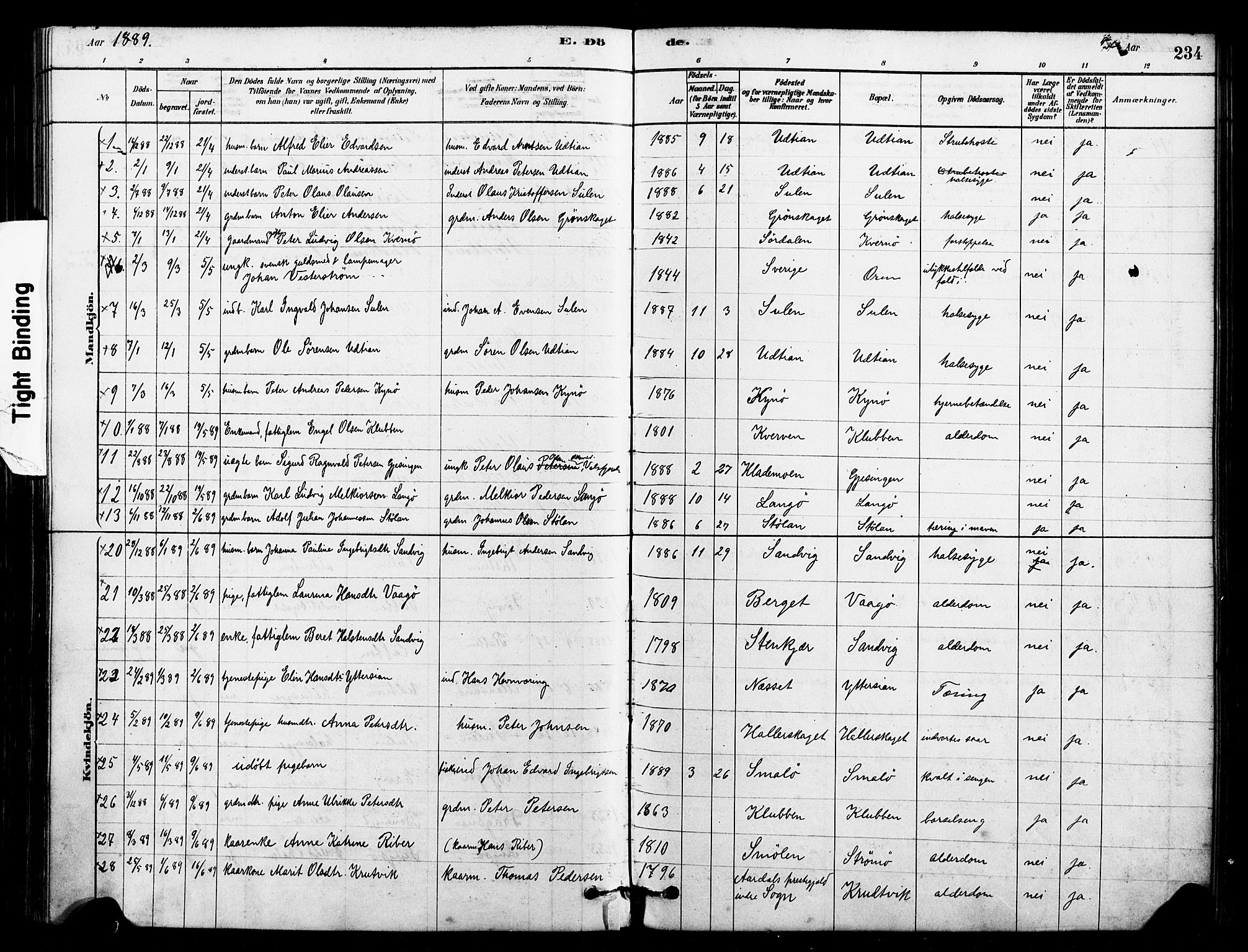 Ministerialprotokoller, klokkerbøker og fødselsregistre - Sør-Trøndelag, SAT/A-1456/640/L0578: Parish register (official) no. 640A03, 1879-1889, p. 234