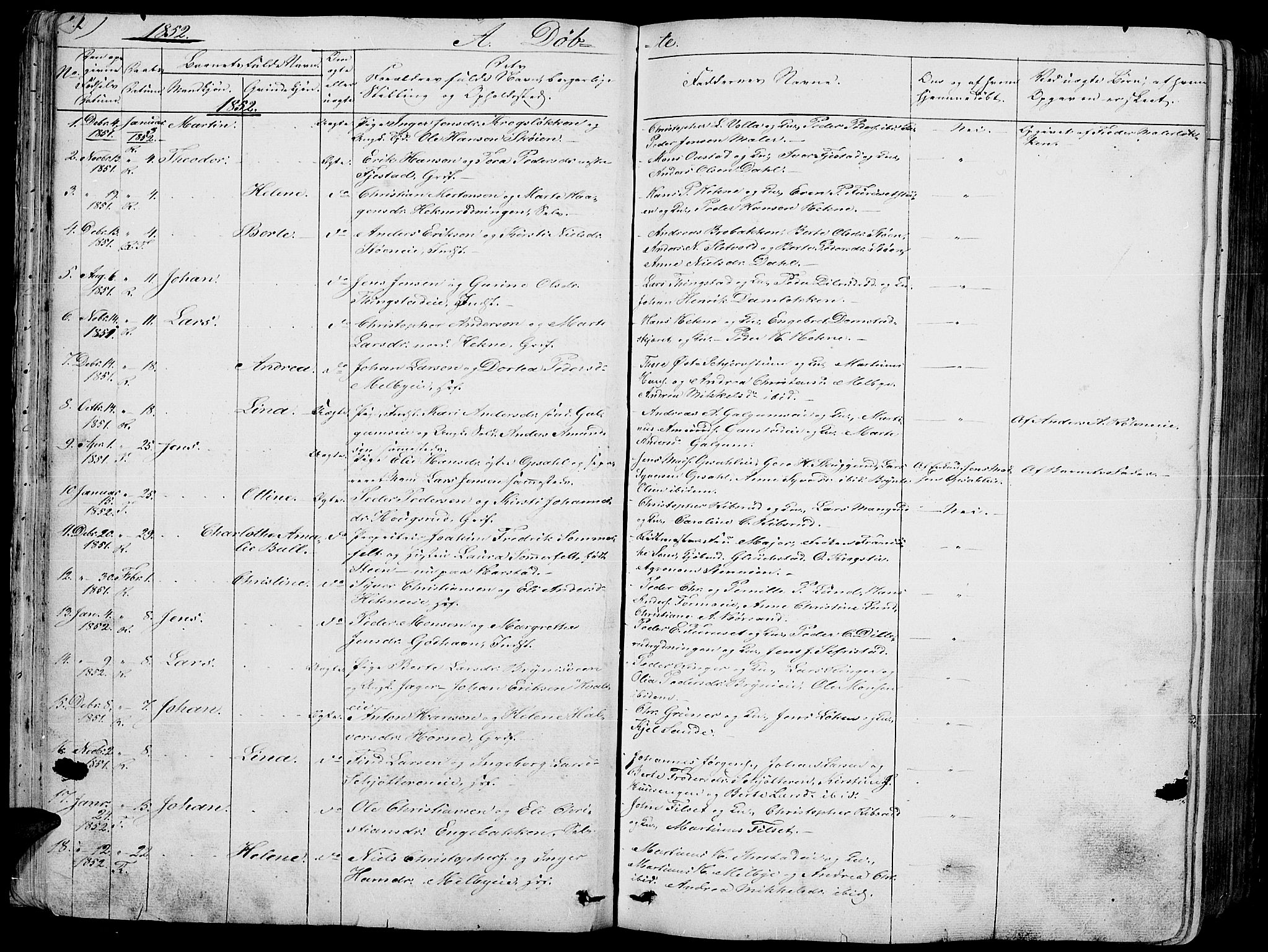 Romedal prestekontor, AV/SAH-PREST-004/L/L0009: Parish register (copy) no. 9, 1846-1866, p. 42