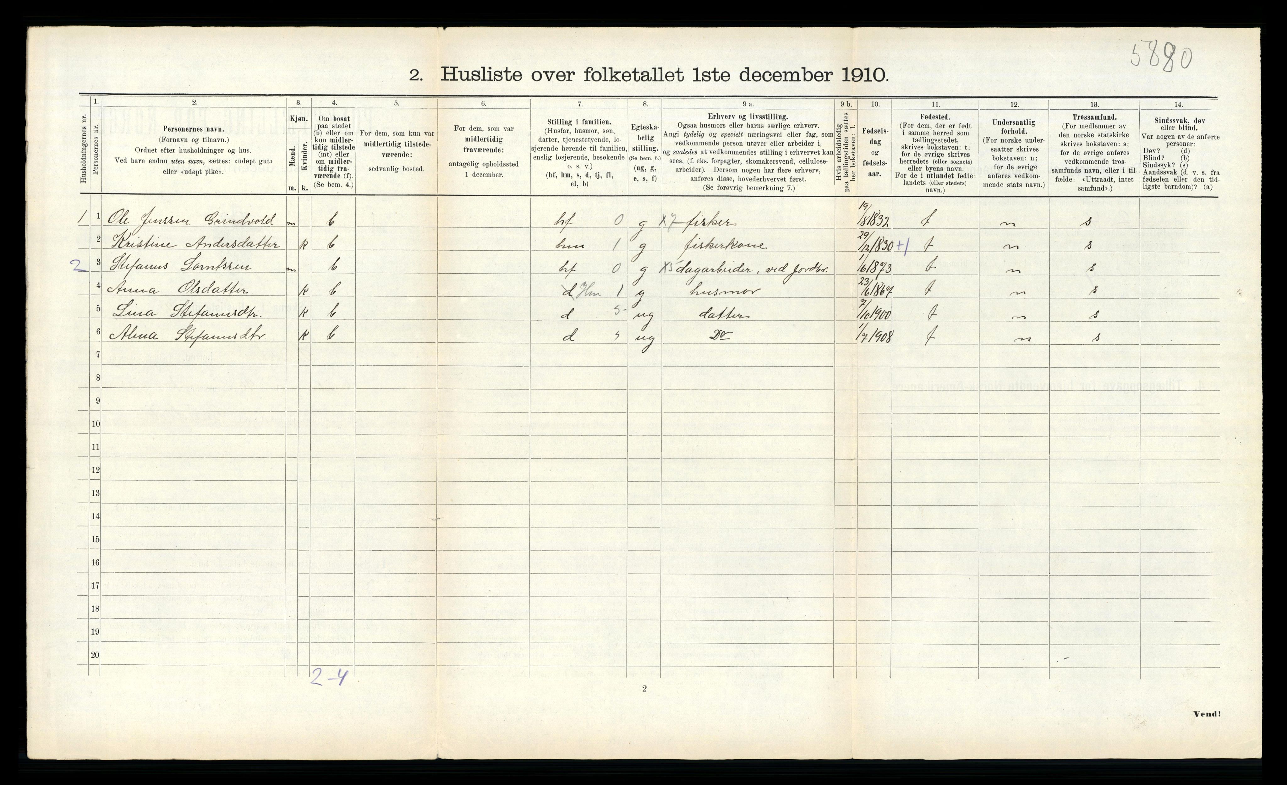 RA, 1910 census for Leksvik, 1910, p. 815