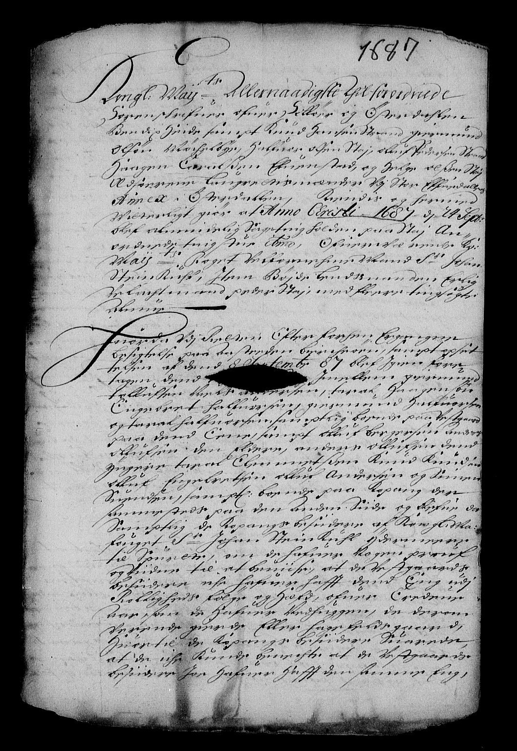 Stattholderembetet 1572-1771, AV/RA-EA-2870/Af/L0002: Avskrifter av vedlegg til originale supplikker, nummerert i samsvar med supplikkbøkene, 1687-1689, p. 28