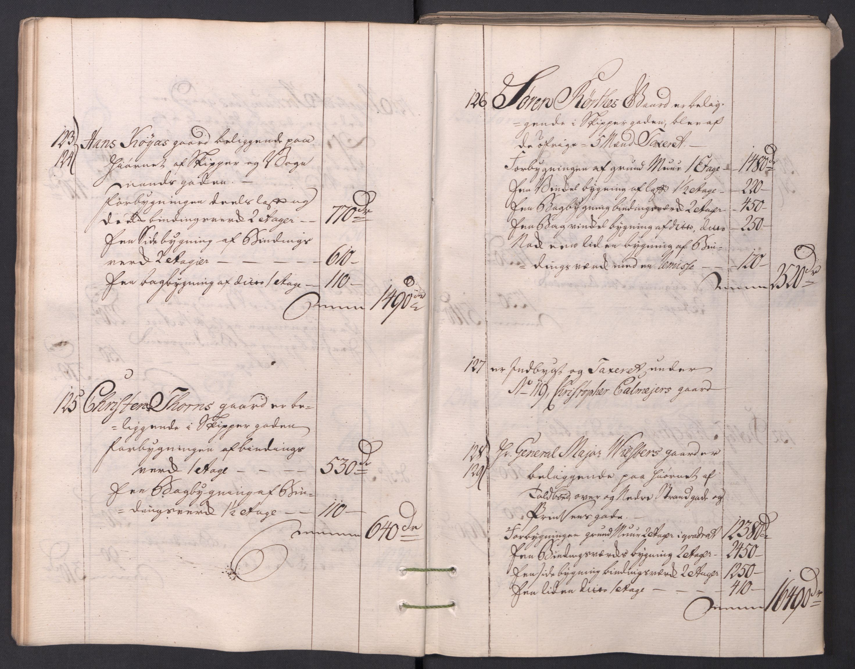 Kristiania stiftamt, AV/SAO-A-10386/I/Ia/L0001/0002: Branntakster / Christiania, 1766-1767