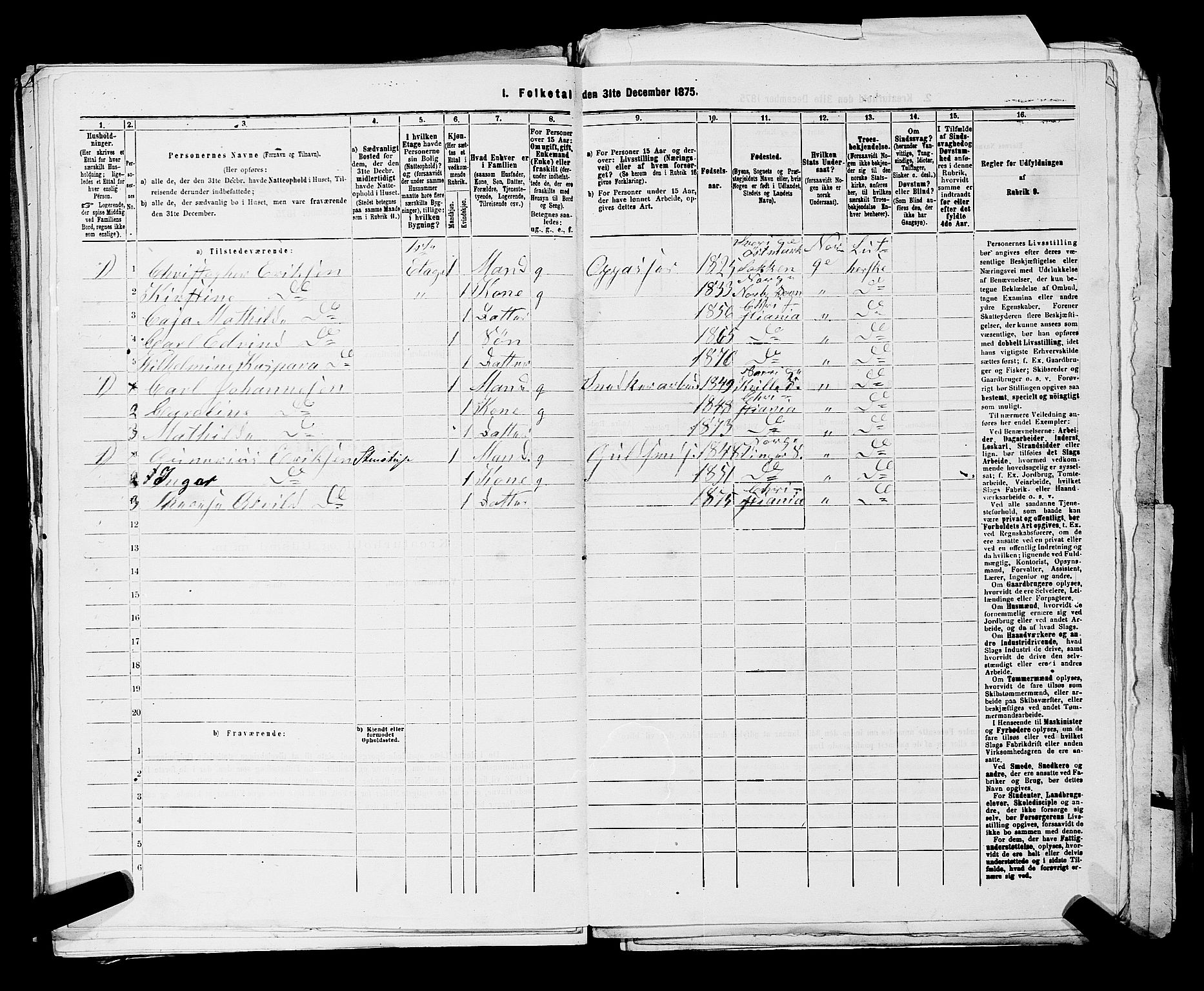 RA, 1875 census for 0301 Kristiania, 1875, p. 8528