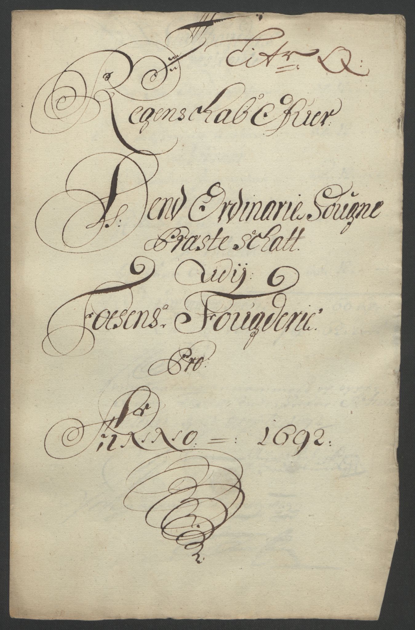 Rentekammeret inntil 1814, Reviderte regnskaper, Fogderegnskap, RA/EA-4092/R57/L3849: Fogderegnskap Fosen, 1692-1693, p. 225
