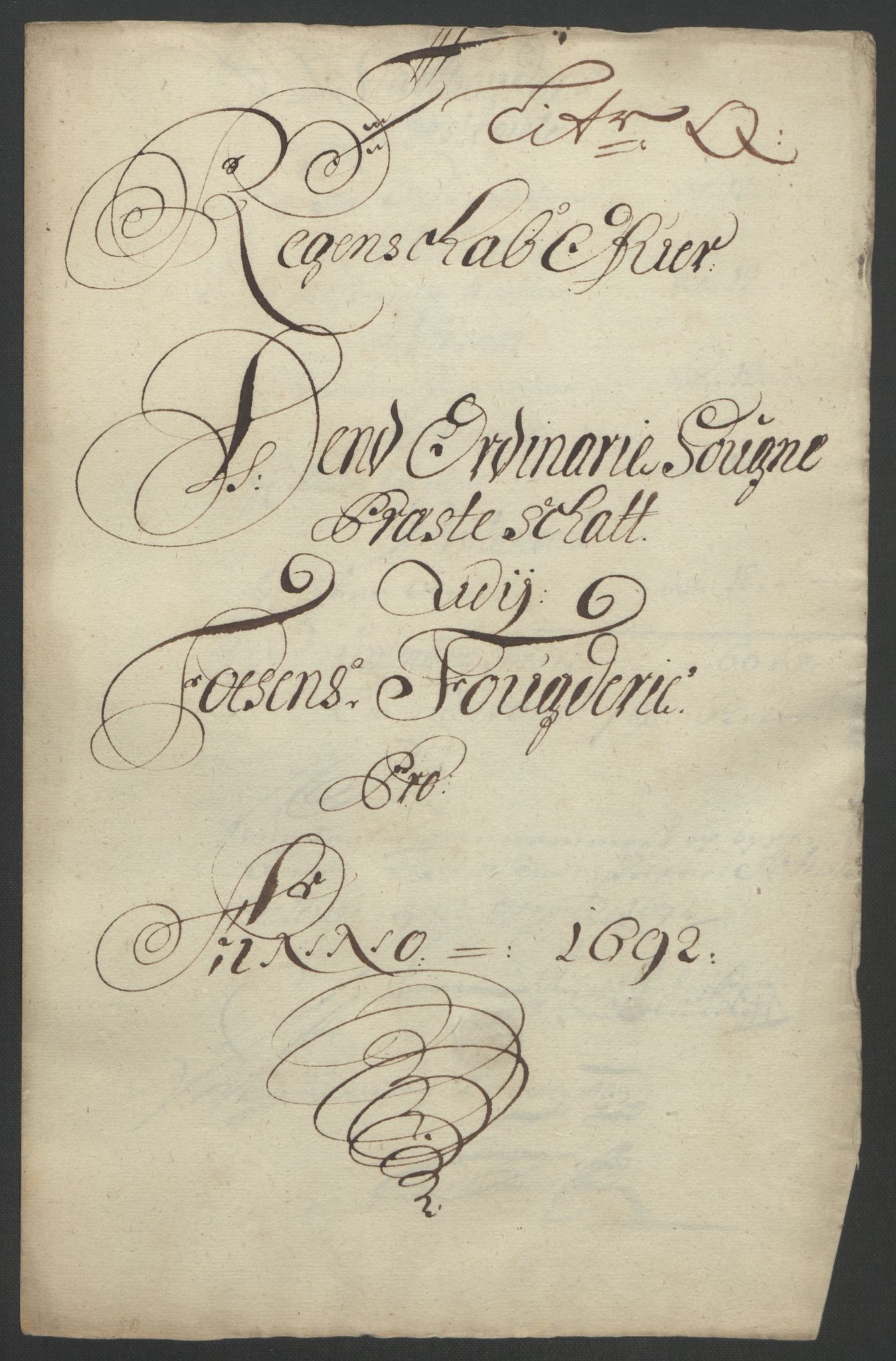 Rentekammeret inntil 1814, Reviderte regnskaper, Fogderegnskap, AV/RA-EA-4092/R57/L3849: Fogderegnskap Fosen, 1692-1693, p. 225