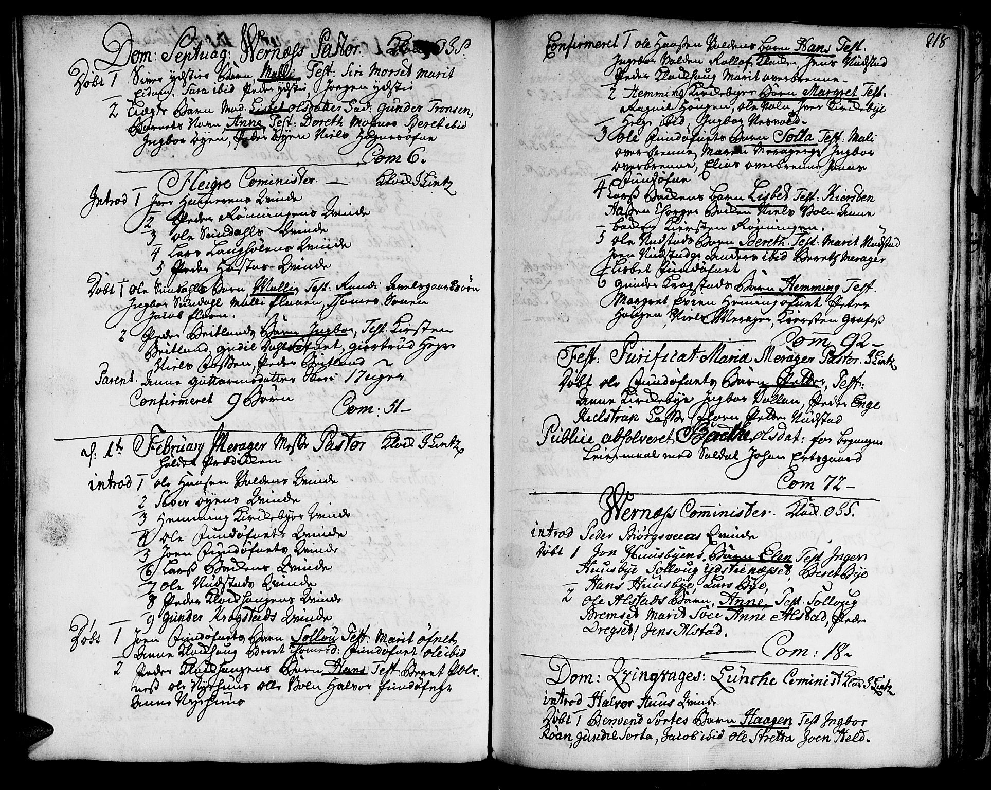 Ministerialprotokoller, klokkerbøker og fødselsregistre - Nord-Trøndelag, SAT/A-1458/709/L0056: Parish register (official) no. 709A04, 1740-1756, p. 218