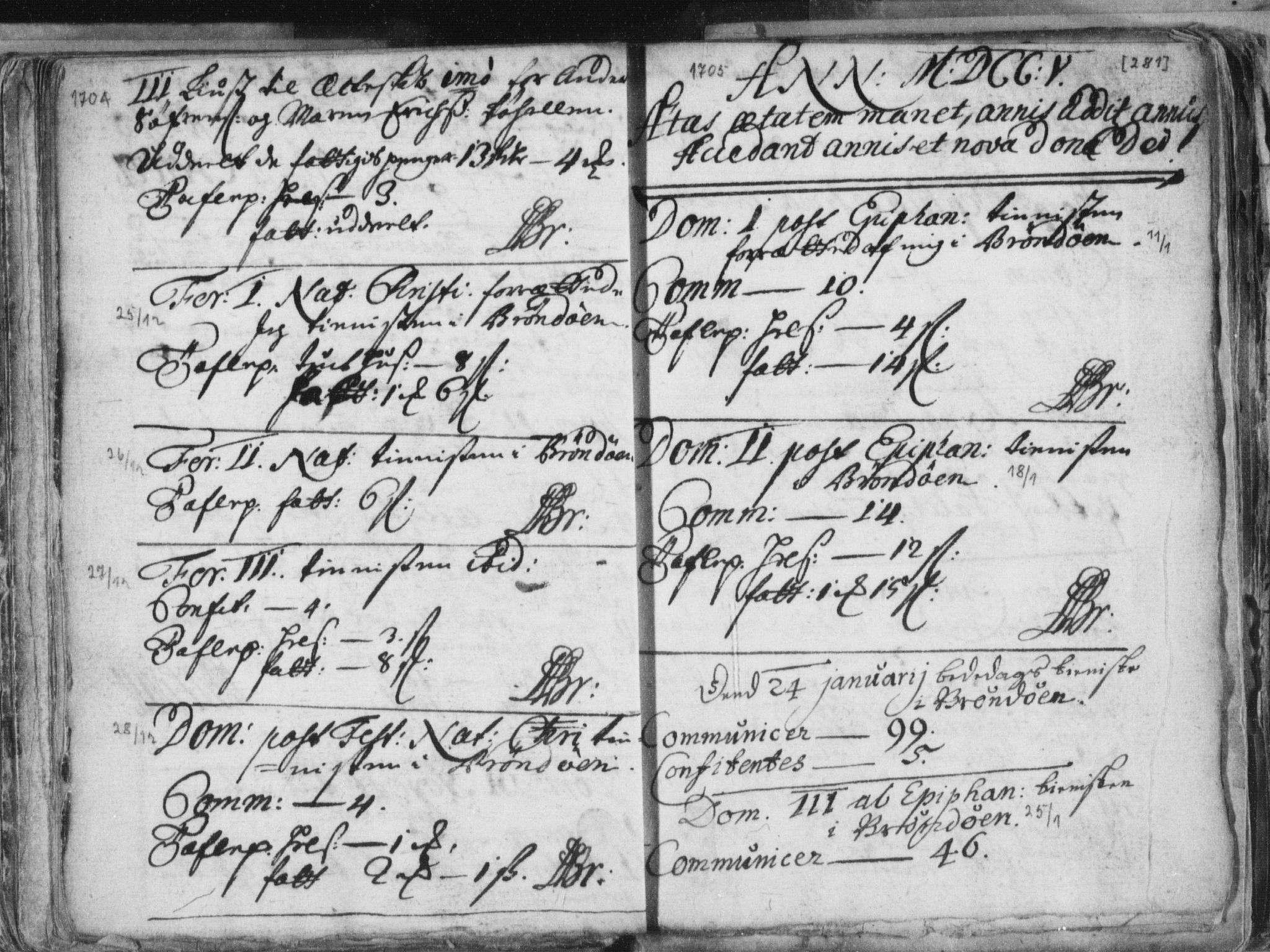 Ministerialprotokoller, klokkerbøker og fødselsregistre - Nordland, SAT/A-1459/813/L0192: Parish register (official) no. 813A02, 1677-1718, p. 281