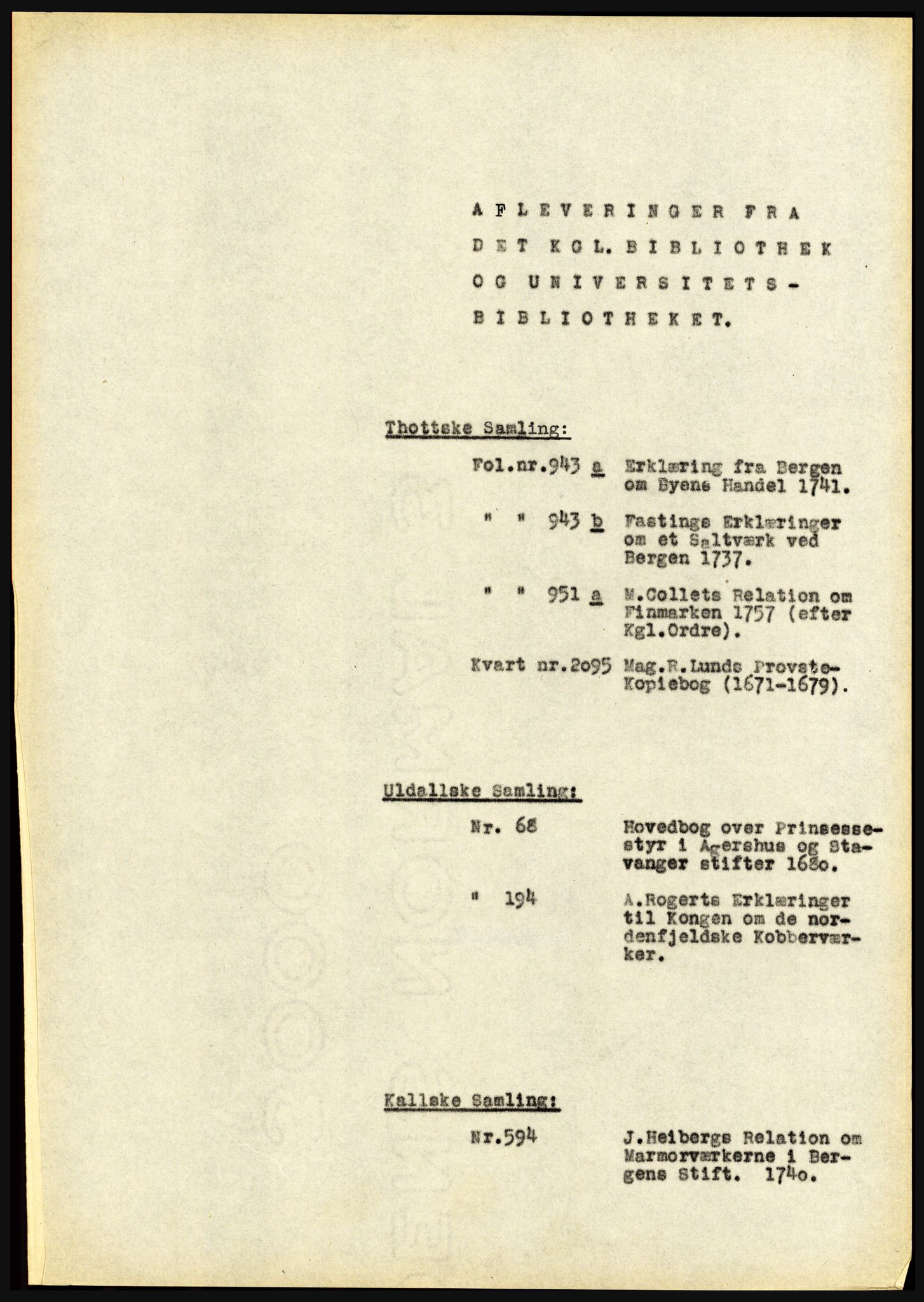 Riksarkivet, Seksjon for eldre arkiv og spesialsamlinger, AV/RA-EA-6797/H/Ha, 1953, p. 1