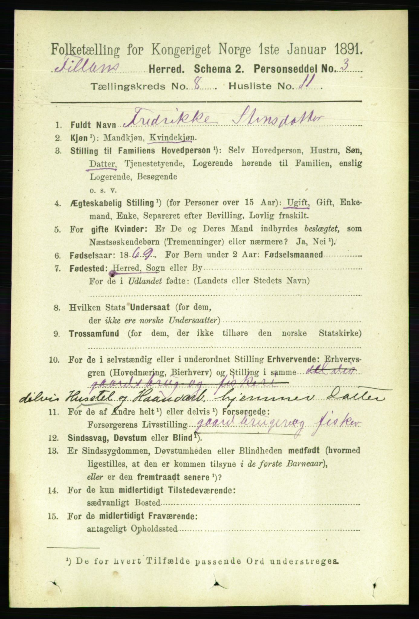 RA, 1891 census for 1616 Fillan, 1891, p. 1938