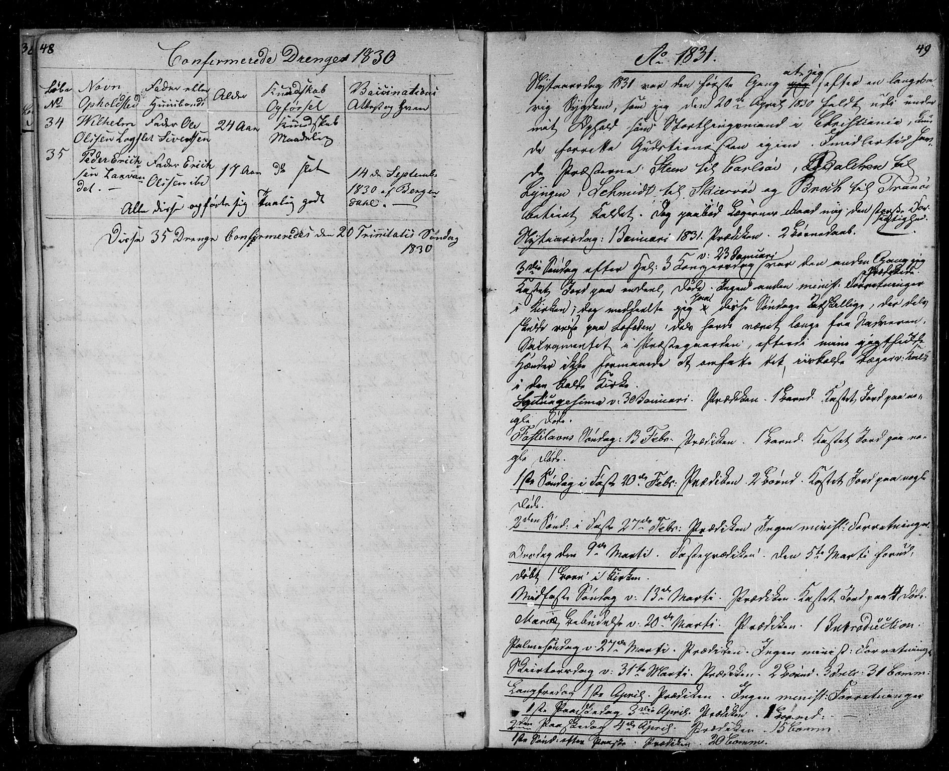 Tromsø sokneprestkontor/stiftsprosti/domprosti, SATØ/S-1343/G/Ga/L0008kirke: Parish register (official) no. 8, 1829-1837, p. 48