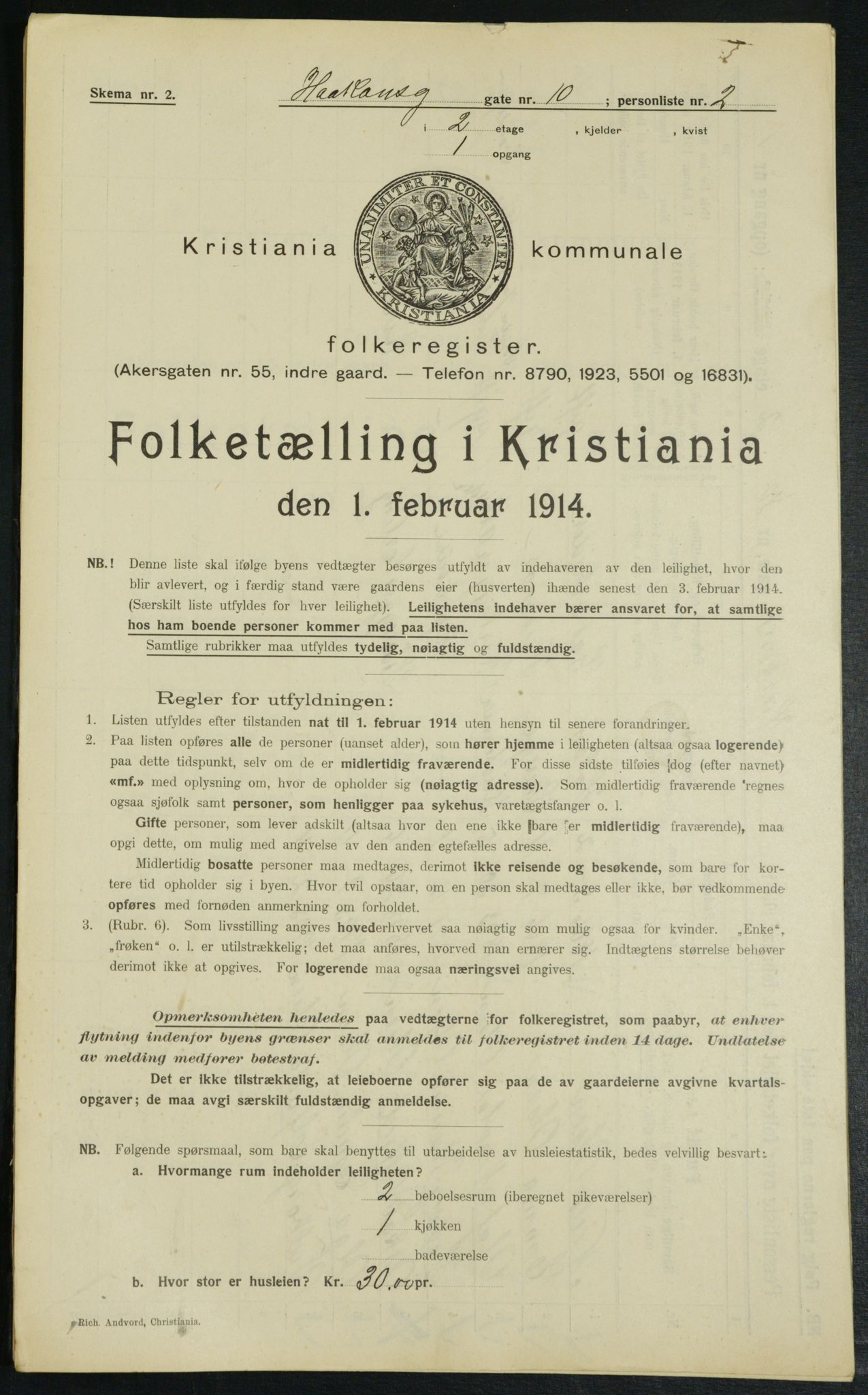 OBA, Municipal Census 1914 for Kristiania, 1914, p. 42771