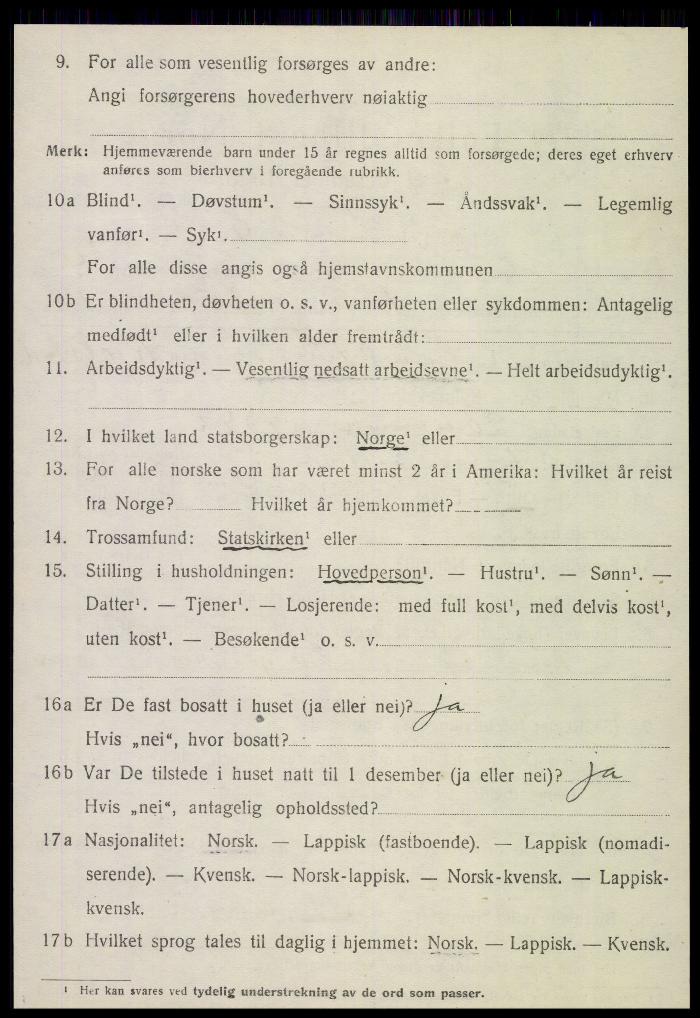 SAT, 1920 census for Otterøy, 1920, p. 1764