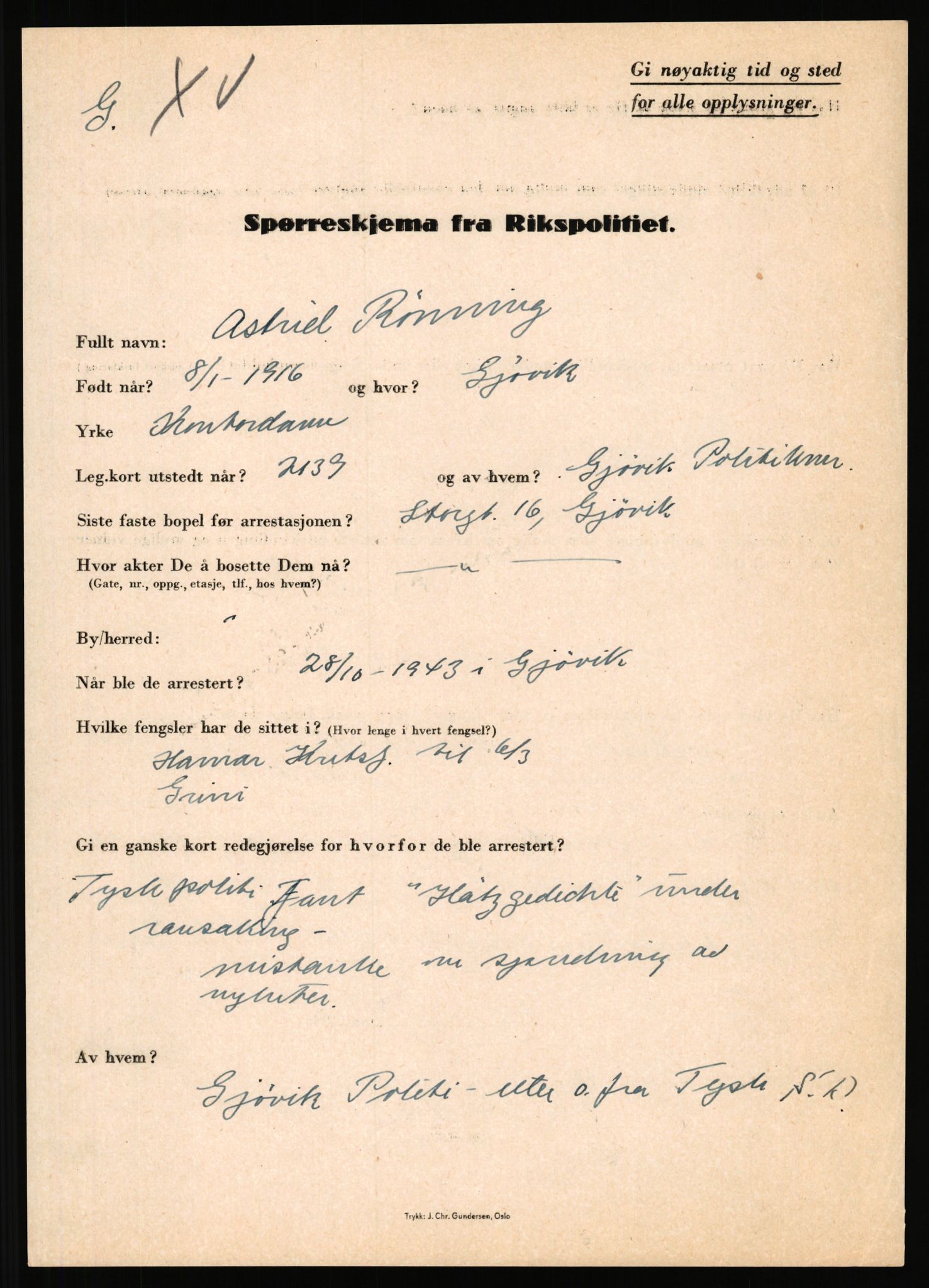 Rikspolitisjefen, AV/RA-S-1560/L/L0014: Pettersen, Aksel - Savosnick, Ernst, 1940-1945, p. 978