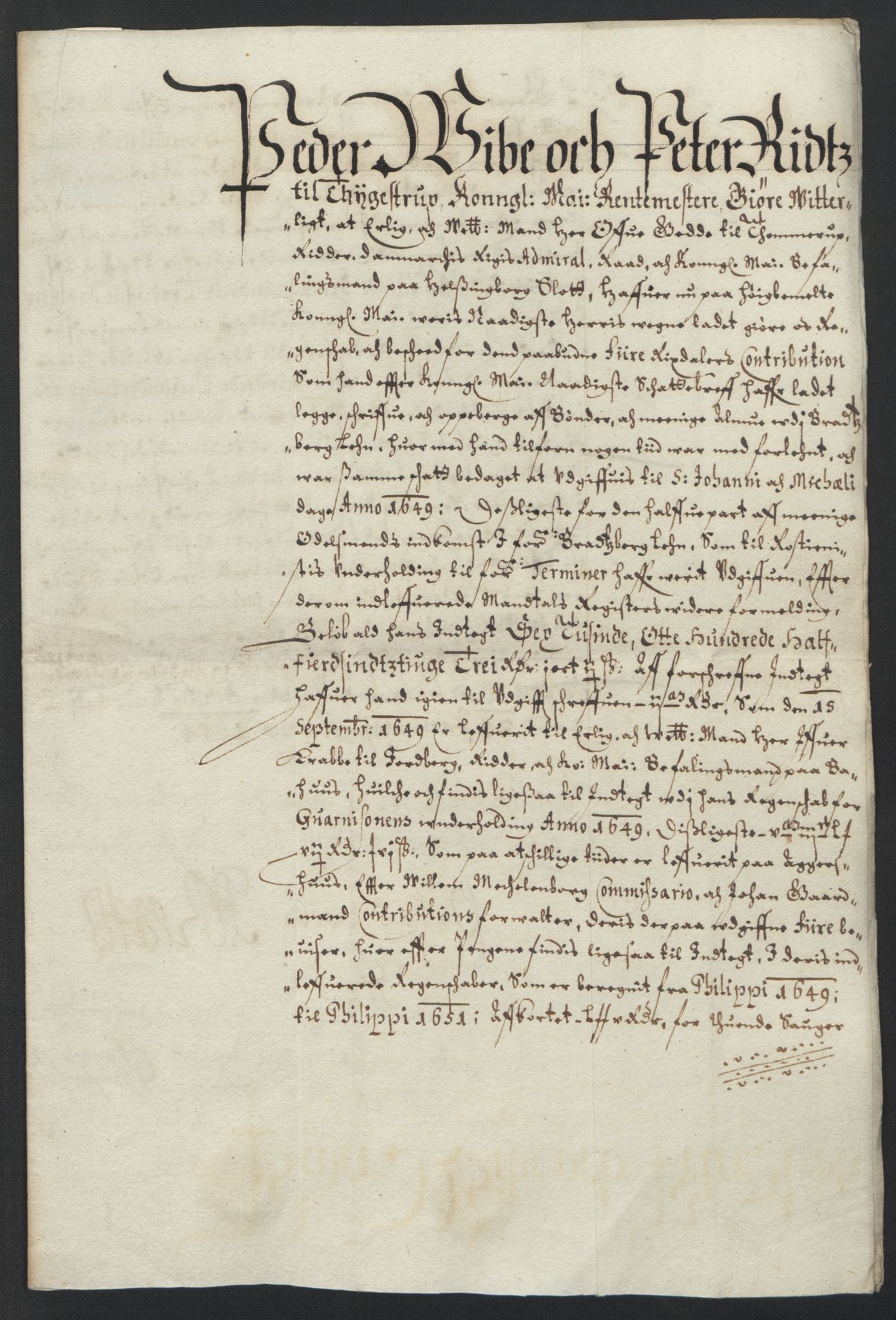 Rentekammeret inntil 1814, Reviderte regnskaper, Lensregnskaper, AV/RA-EA-5023/R/Rc/L0001: Lensregnskaper Bratsberg len, 1640-1655